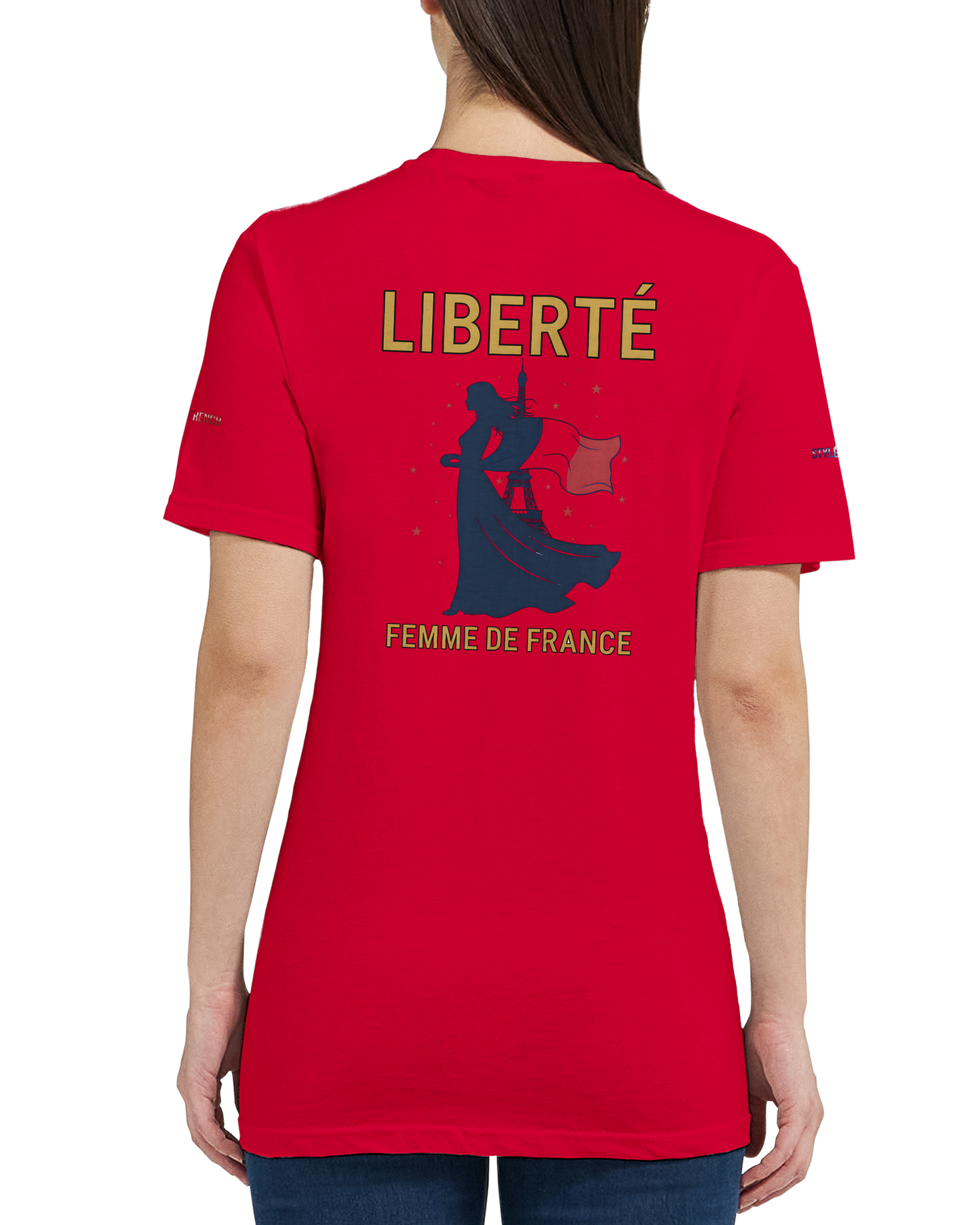 T-Shirt Freiheit Damen französischer Stil klassischer Rundhalsausschnitt | Gildan® 64000L