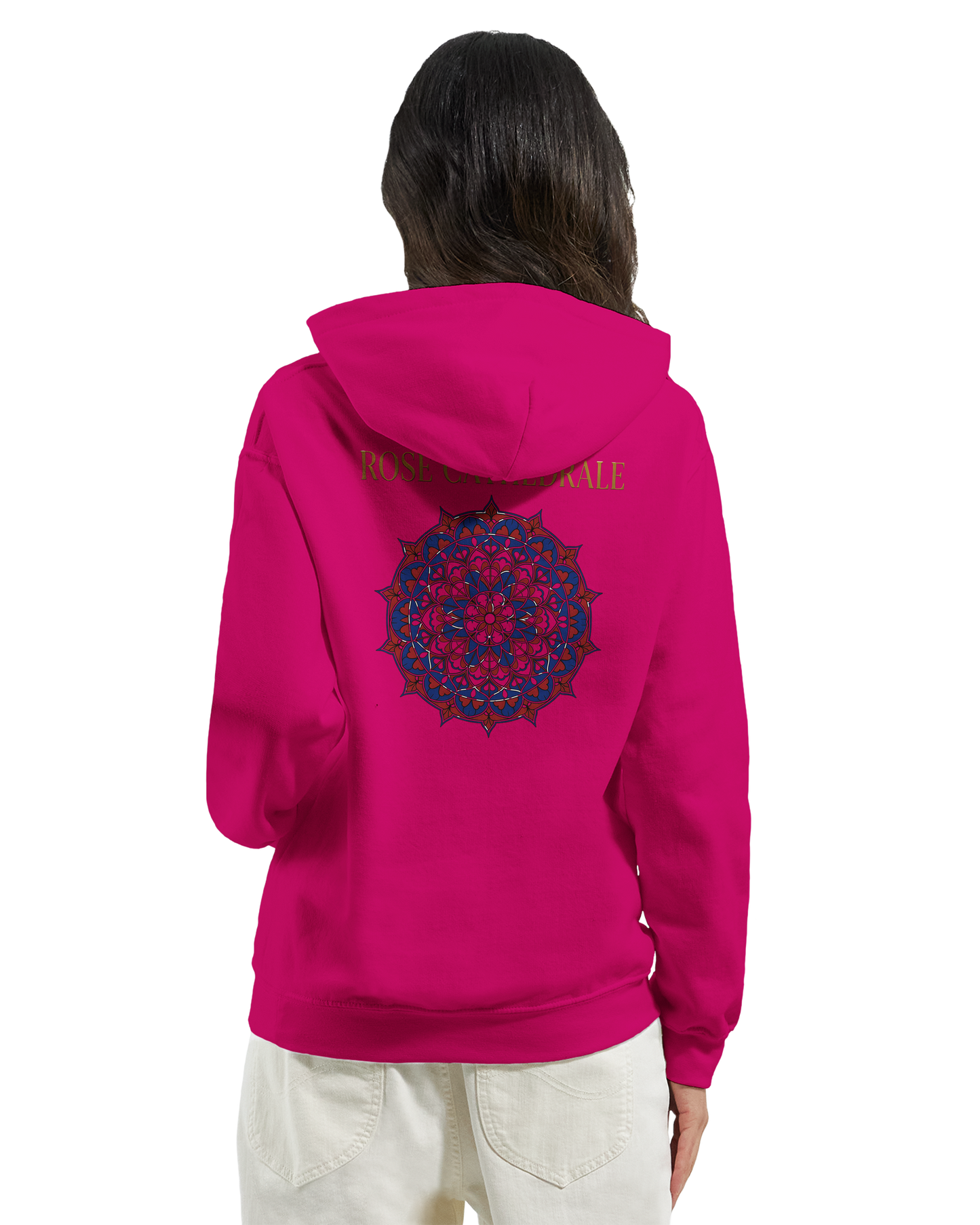 Rosa Kapuzenpullover für Damen Kathedrale Klassisch | Gildan® 18500