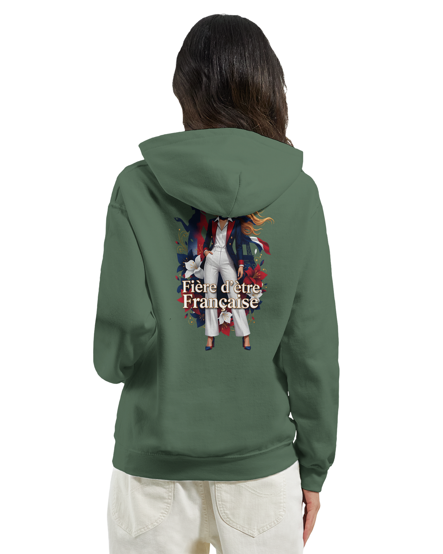 Sweat à capuche fière d'être française   – Doux, chaud et confortable pour l'hiver
