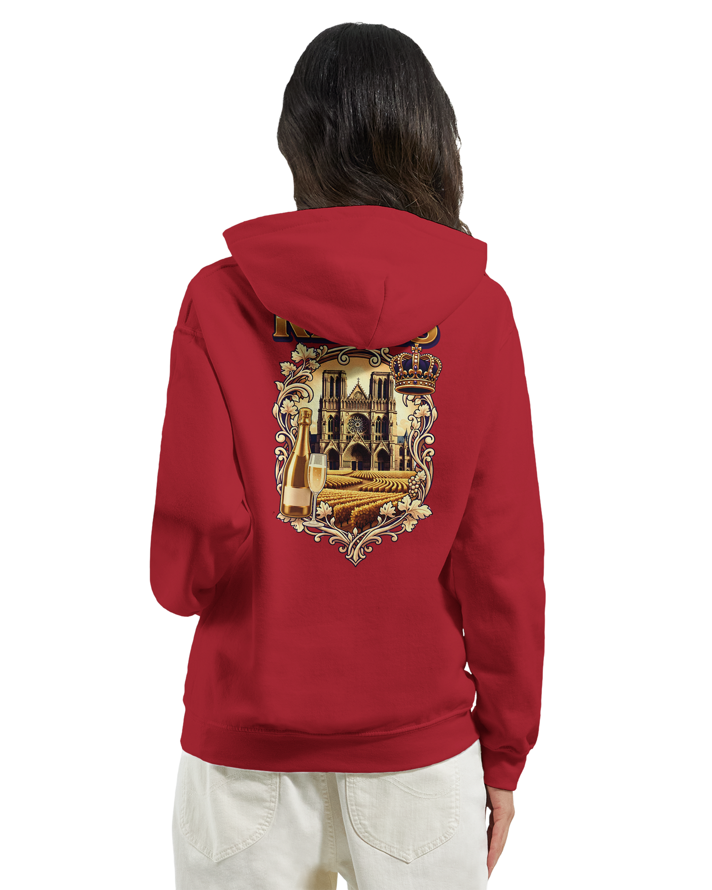 Sweat à capuche Reims – Hoodie unisexe classique style ville de France
