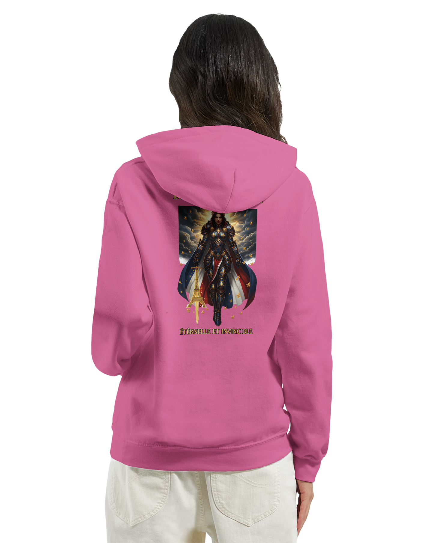 Damen-Kapuzenpullover „French Goddess“ im klassischen French-Stil | Gildan® 18500