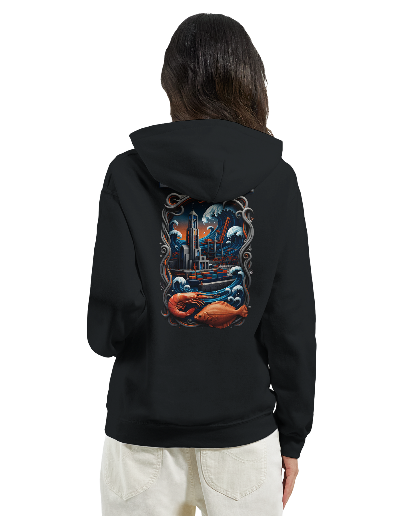 Sweat à capuche unisexe Le Havre