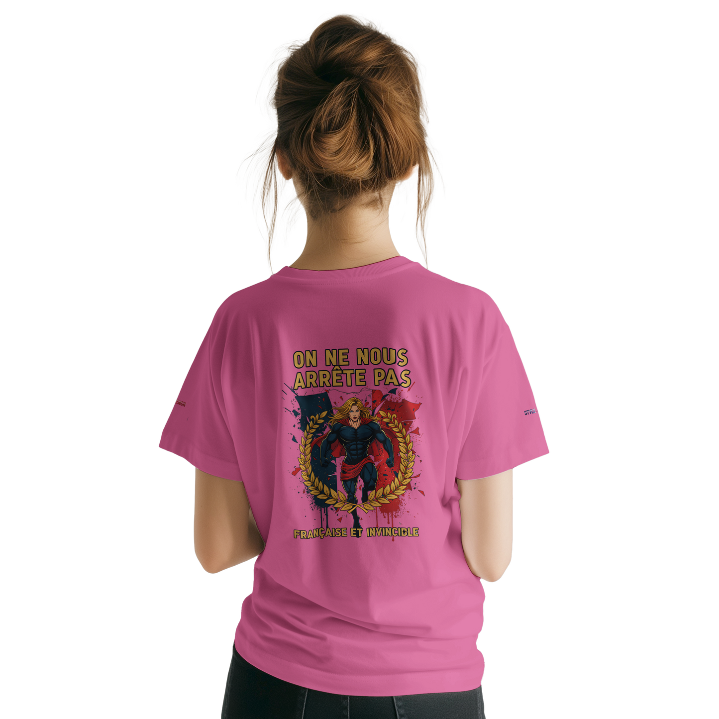 T-shirt Femme 'On ne nous arrête pas' – Coton Doux Premium