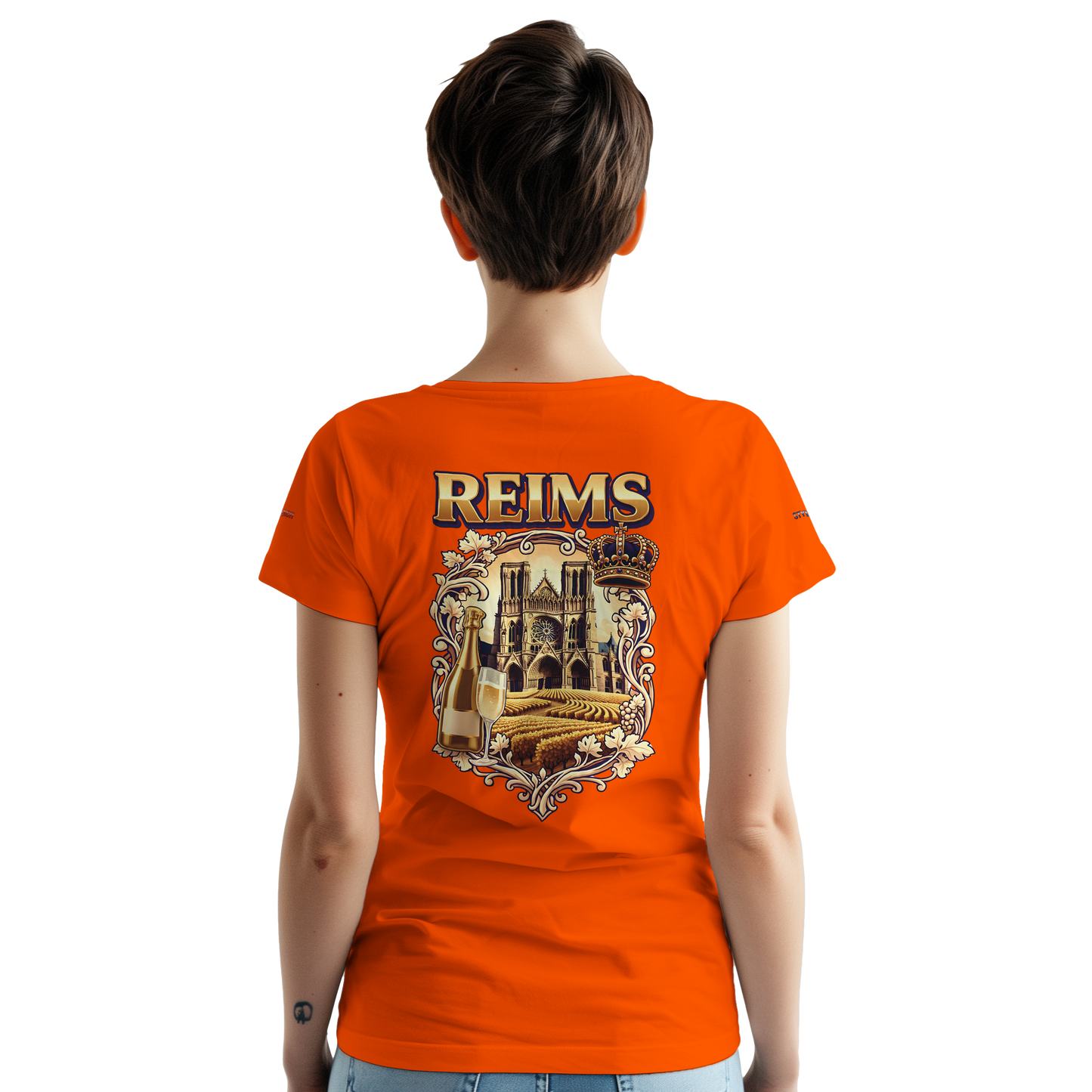 T-shirt Unisexe Reims - Ville de France - Coton Premium