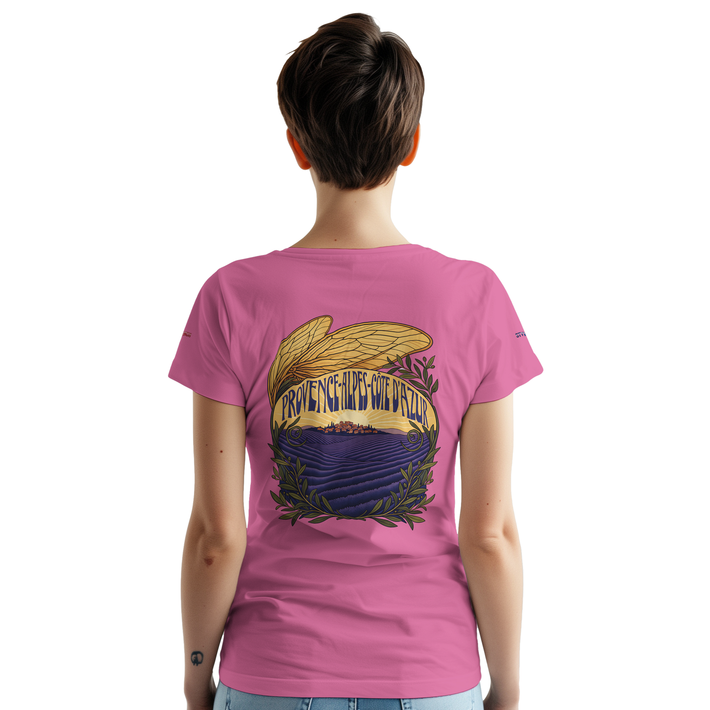 Unisex T-Shirt Provence-Alpes-Côte d'Azur, schwerer Rundhalsausschnitt | Gildan® 5000