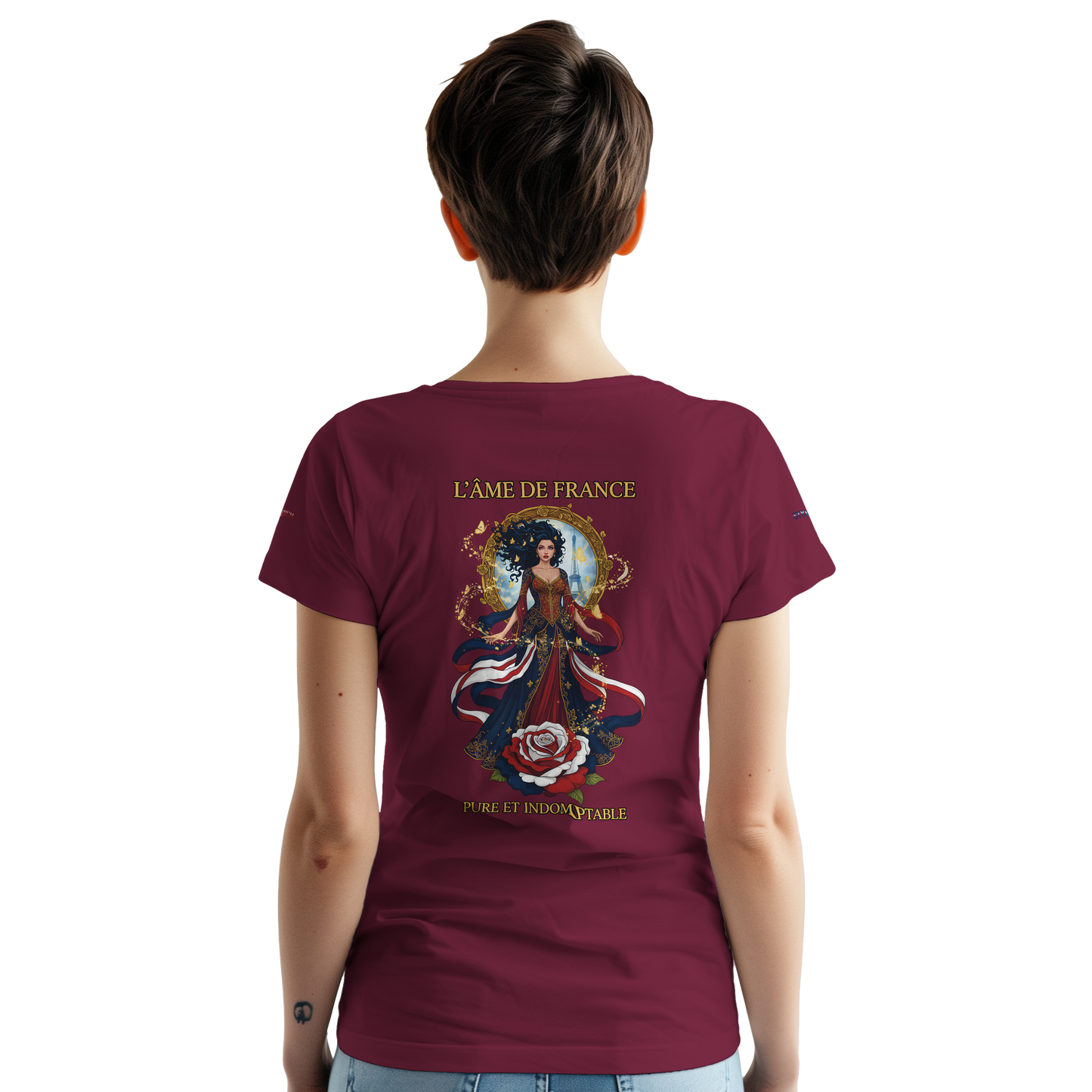 Women's T-shirt The Soul of France French Style Heavyweight Crewneck | Gildan® 5000