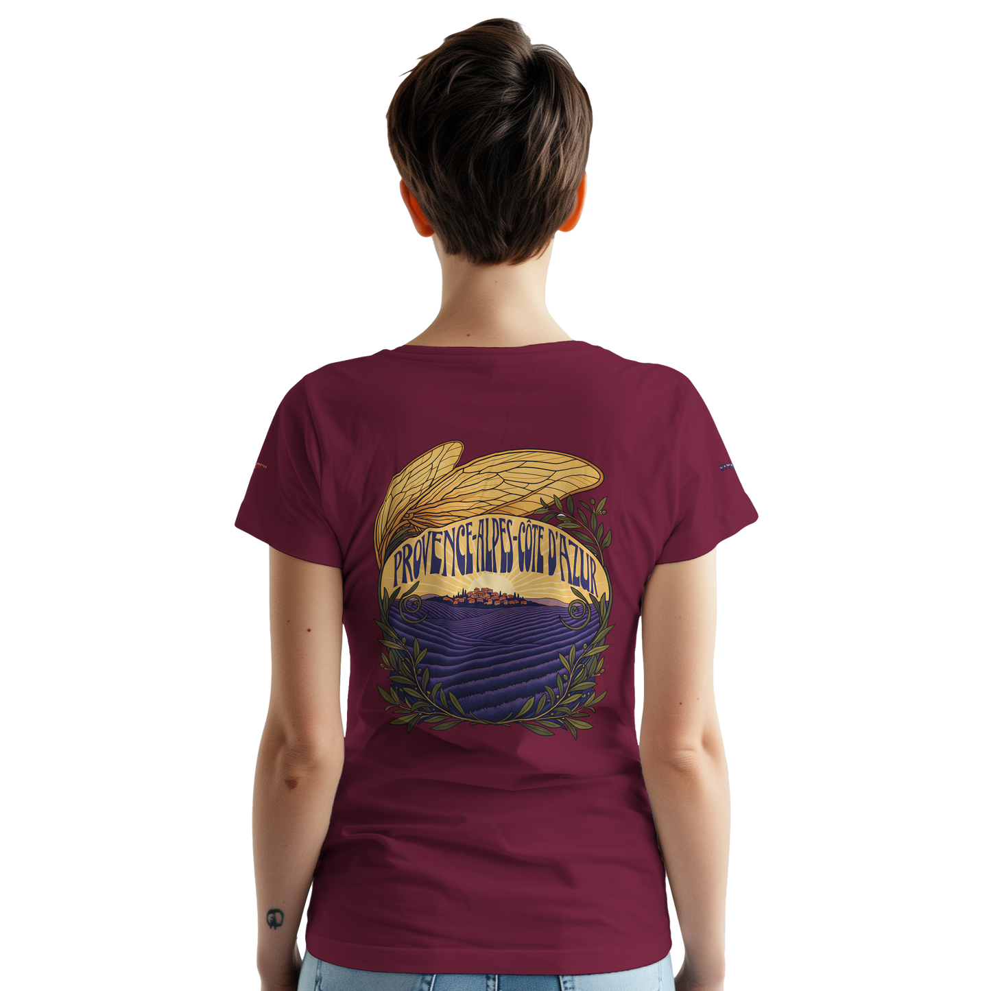 Unisex T-Shirt Provence-Alpes-Côte d'Azur, schwerer Rundhalsausschnitt | Gildan® 5000