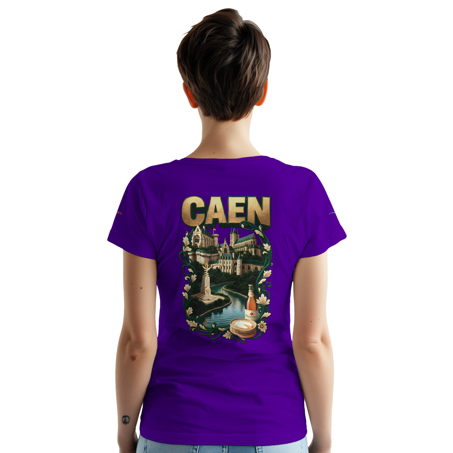 Unisex-T-Shirt Caen Stadt in Frankreich | Gildan® 5000