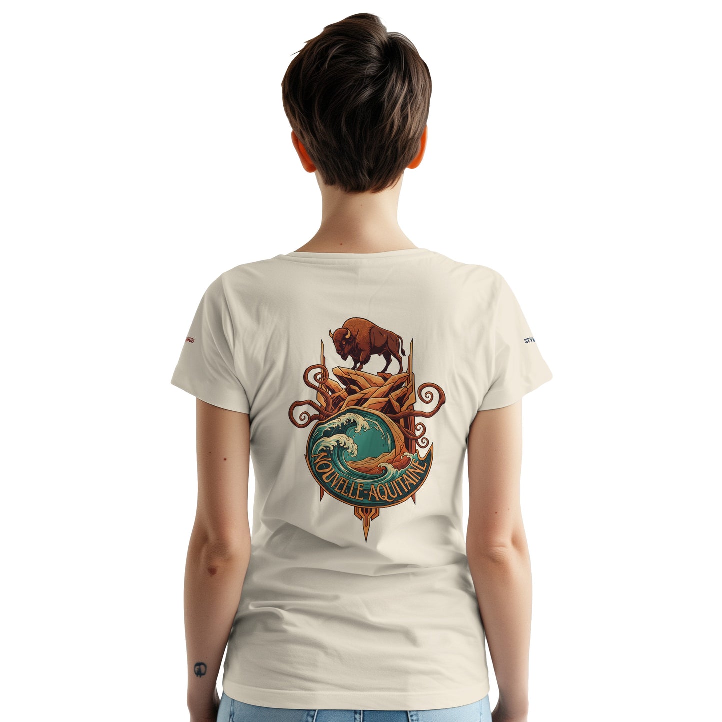 T-Shirt Neu-Aquitanien, dick, Rundhalsausschnitt | Gildan® 5000