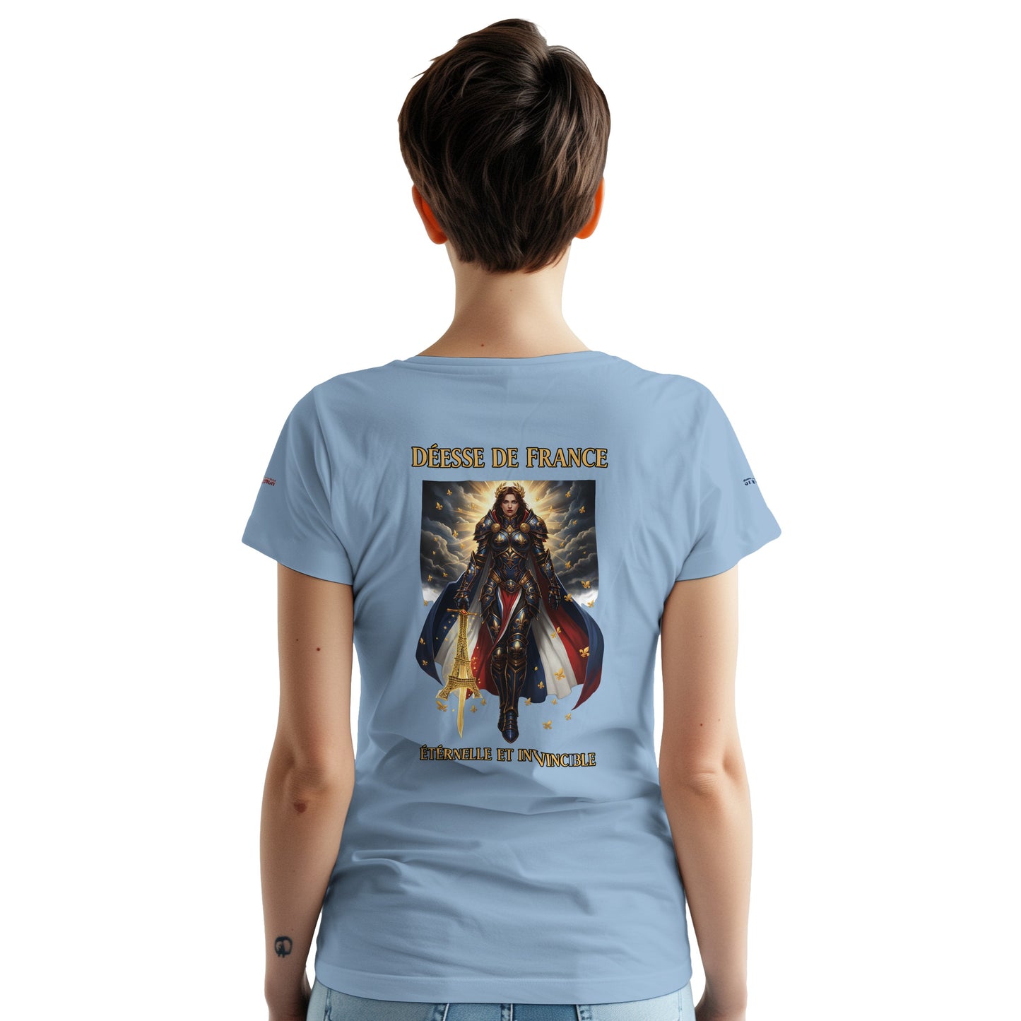 Women's Goddess of France Thick Crewneck T-Shirt | Gildan® 5000