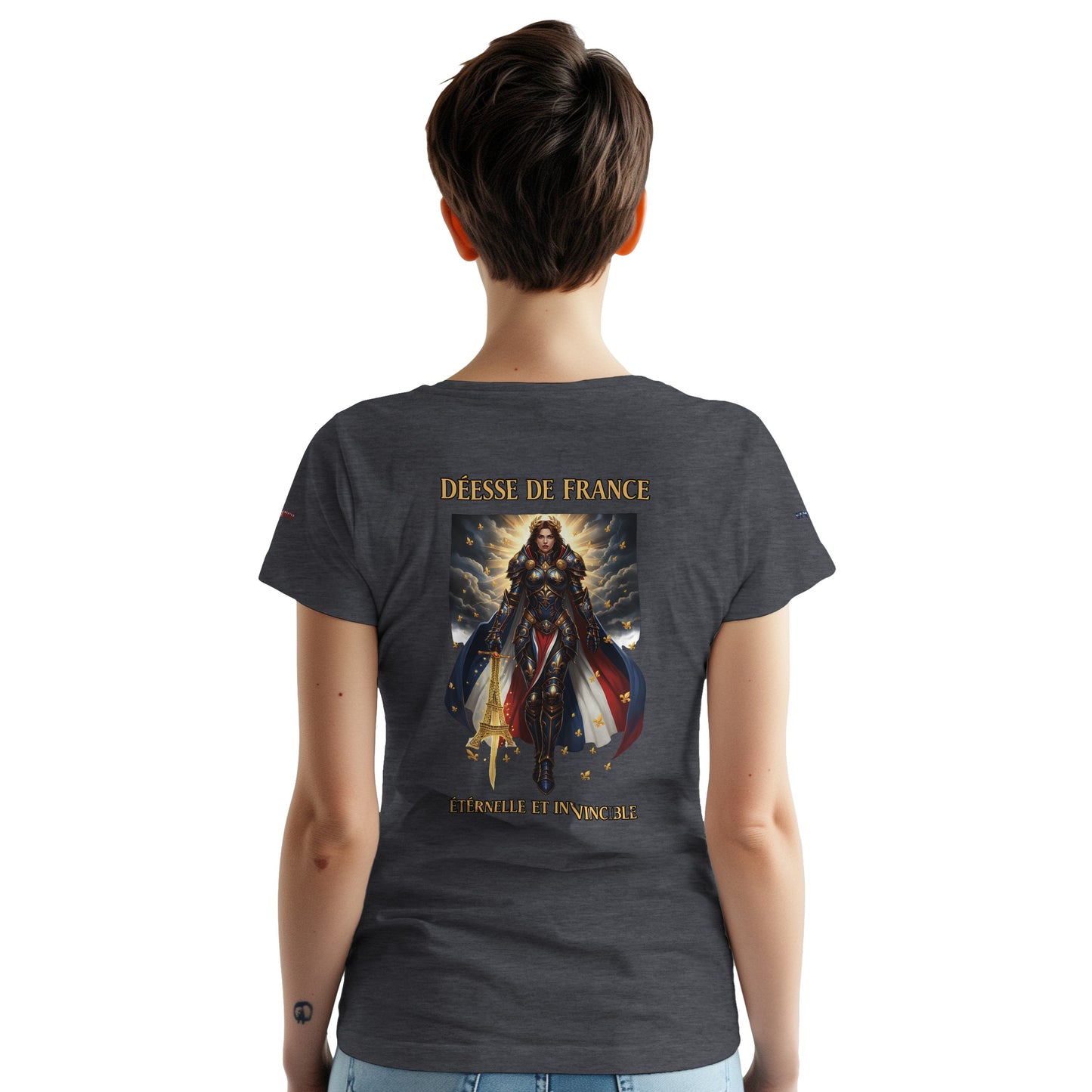 Women's Goddess of France Thick Crewneck T-Shirt | Gildan® 5000