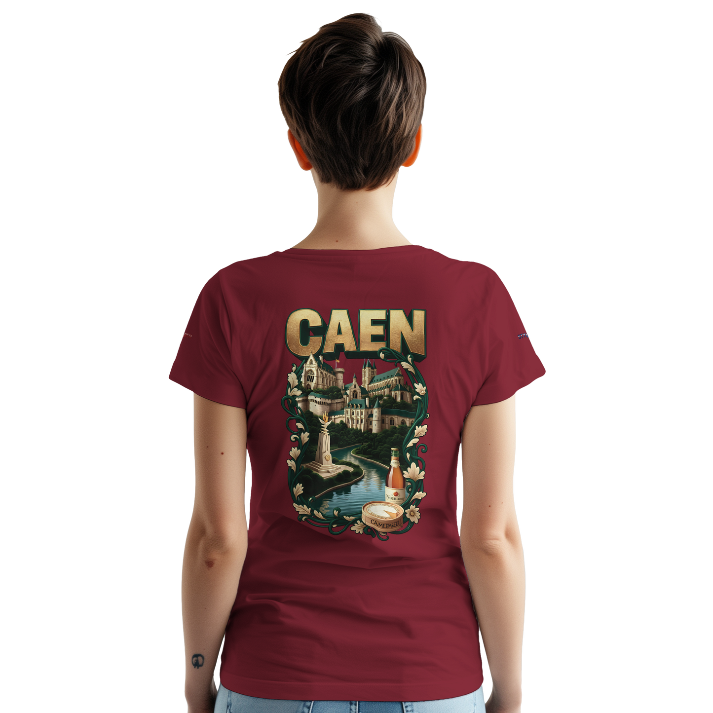 Unisex-T-Shirt Caen Stadt in Frankreich | Gildan® 5000