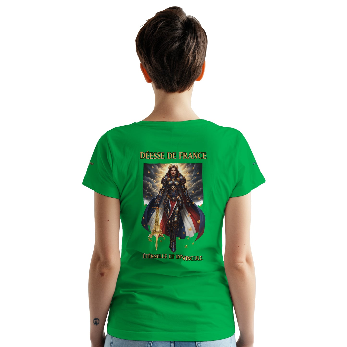 Women's Goddess of France Thick Crewneck T-Shirt | Gildan® 5000