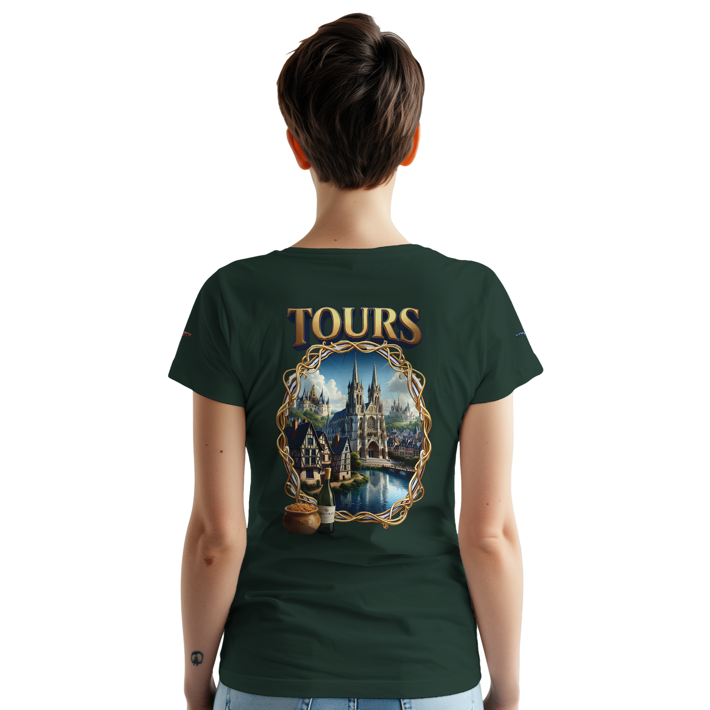 Unisex T-shirt Tours, France, thick crew neck | Gildan® 5000