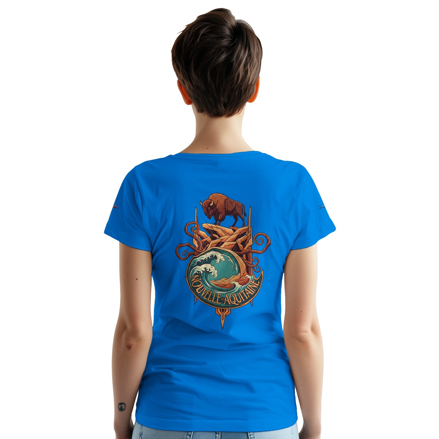 T-Shirt Neu-Aquitanien, dick, Rundhalsausschnitt | Gildan® 5000