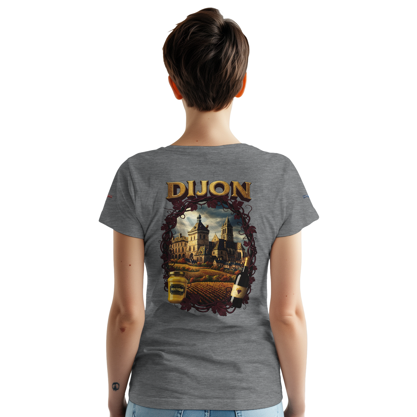 Unisex T-Shirt Dijon Stadt Frankreich dick Rundhals | Gildan® 5000