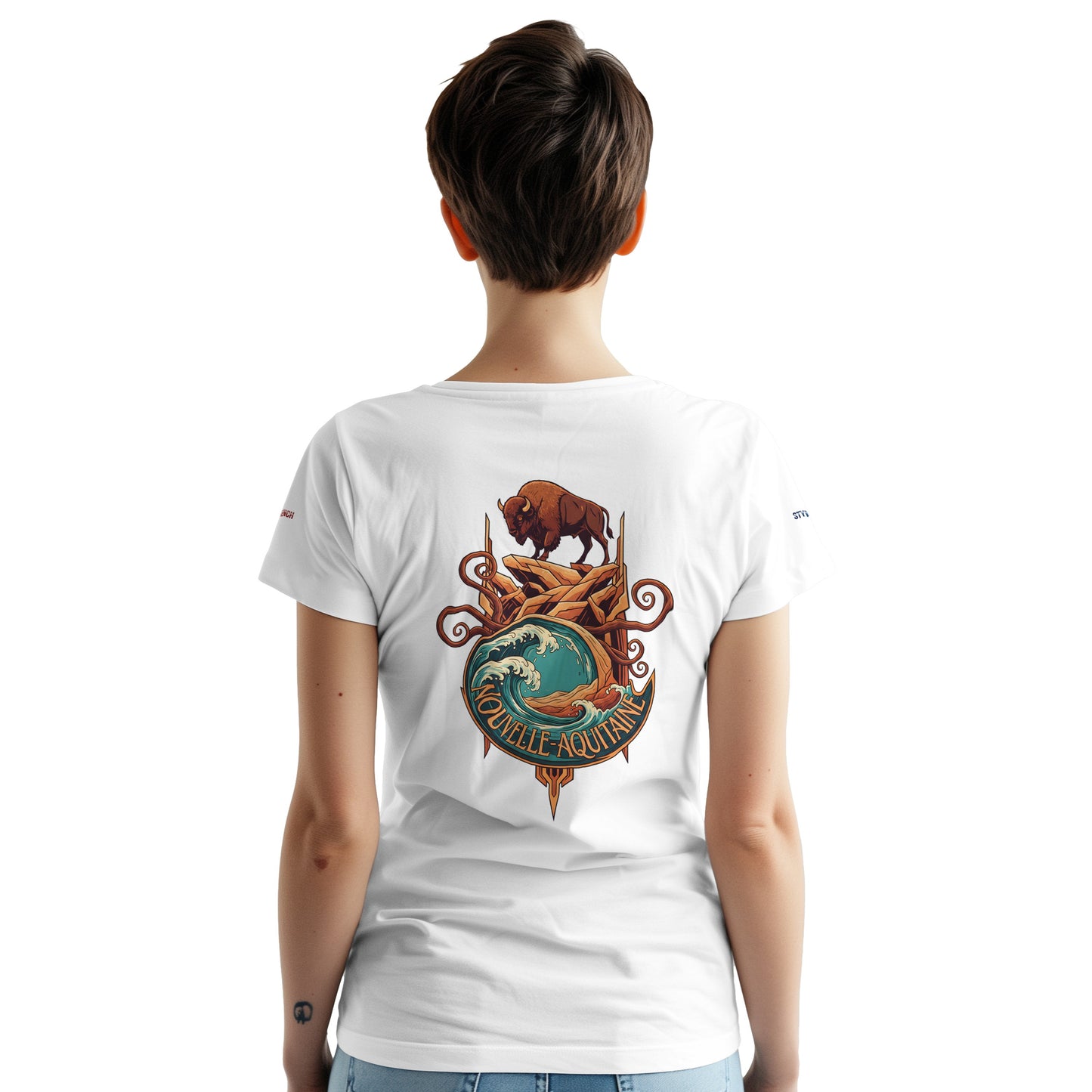 T-Shirt Neu-Aquitanien, dick, Rundhalsausschnitt | Gildan® 5000