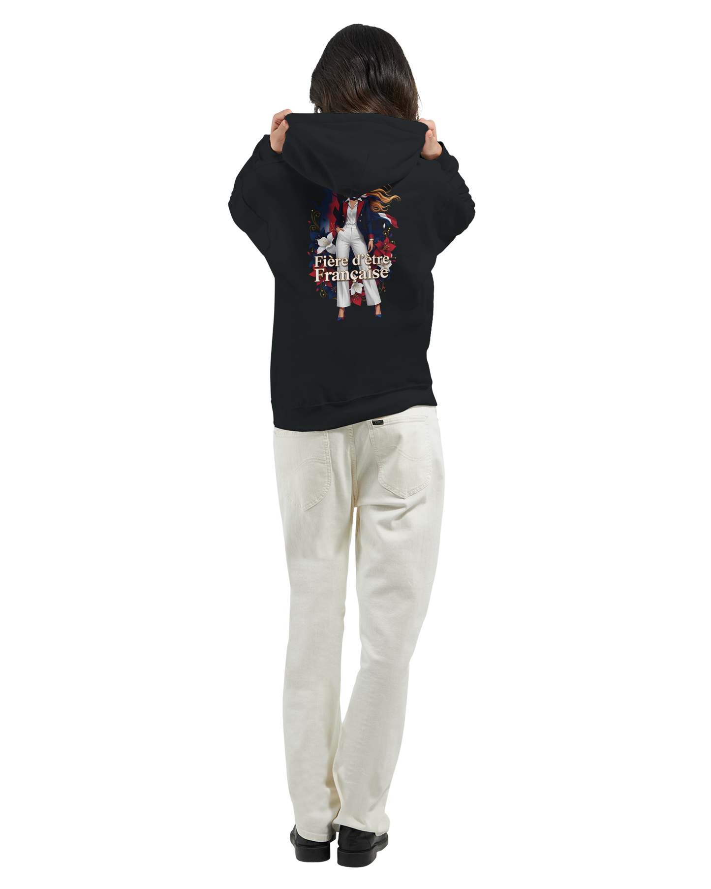 Sweat à capuche fière d'être française   – Doux, chaud et confortable pour l'hiver