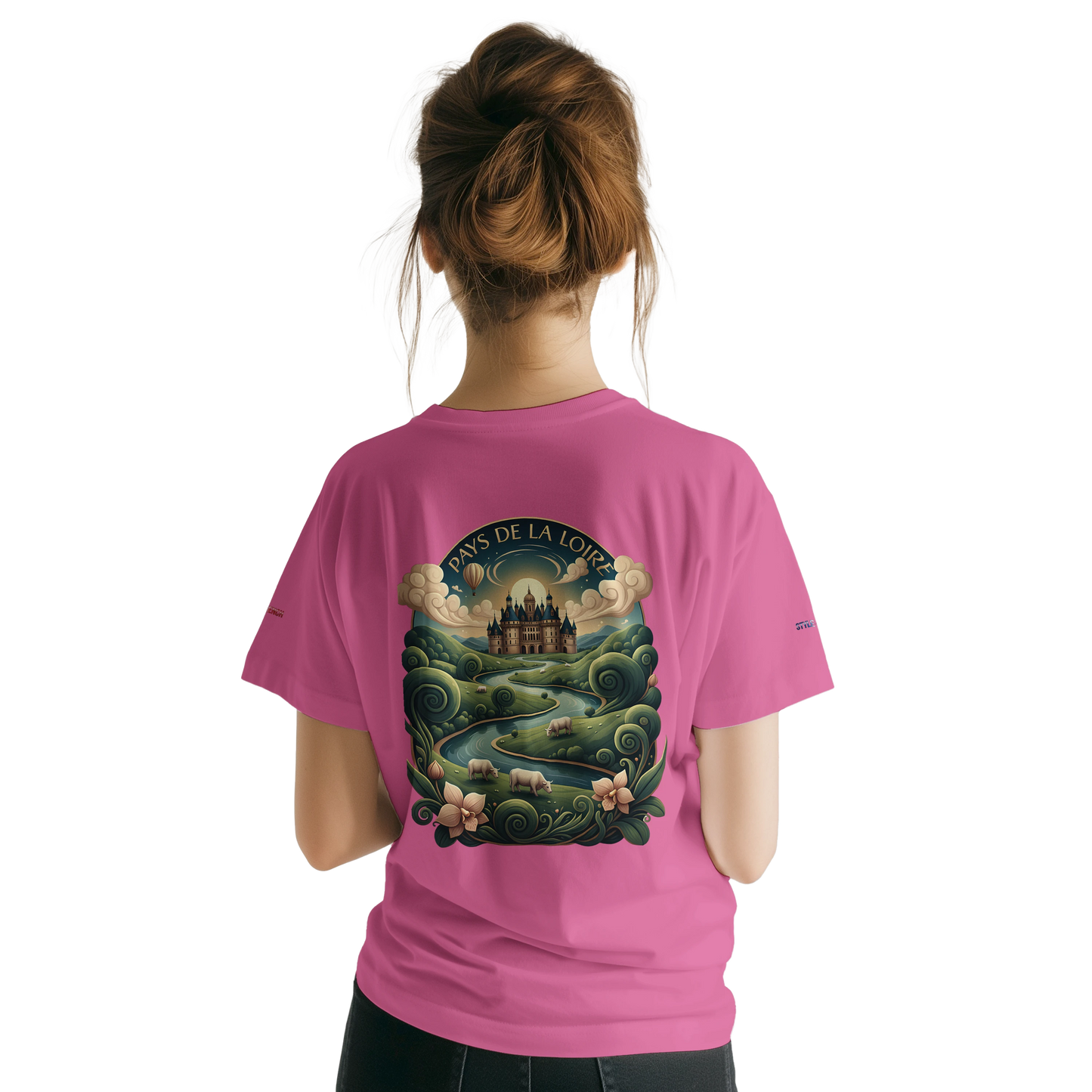 Unisex T-Shirt Pays de la Loire klassischer Rundhalsausschnitt | Gildan® 64000