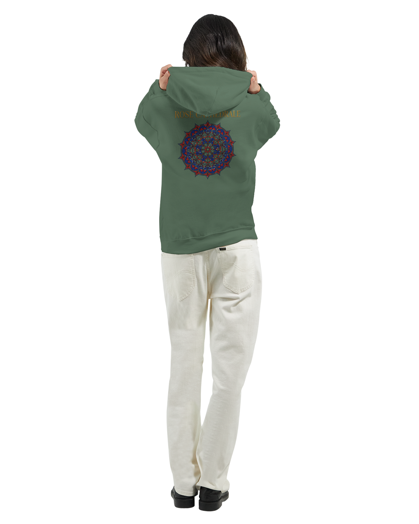 Rosa Kapuzenpullover für Damen Kathedrale Klassisch | Gildan® 18500