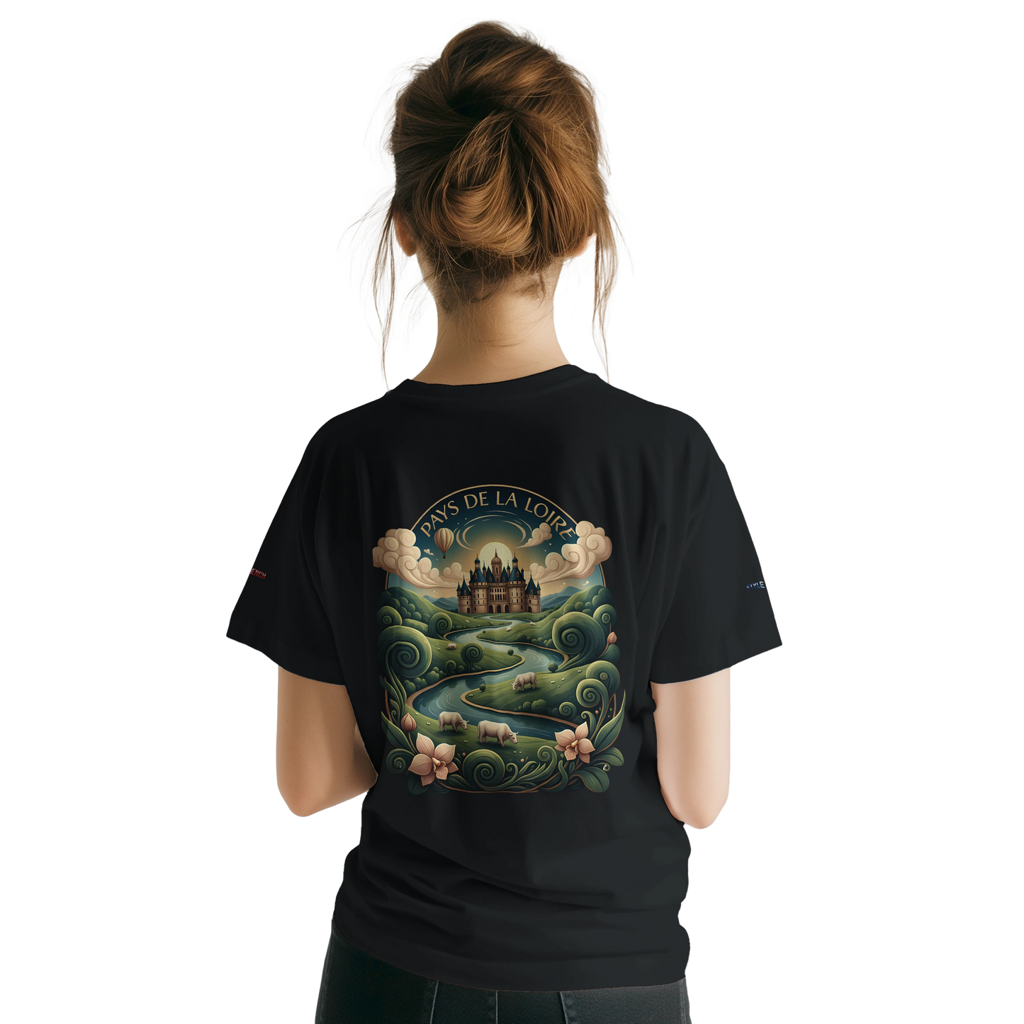 Unisex T-Shirt Pays de la Loire klassischer Rundhalsausschnitt | Gildan® 64000