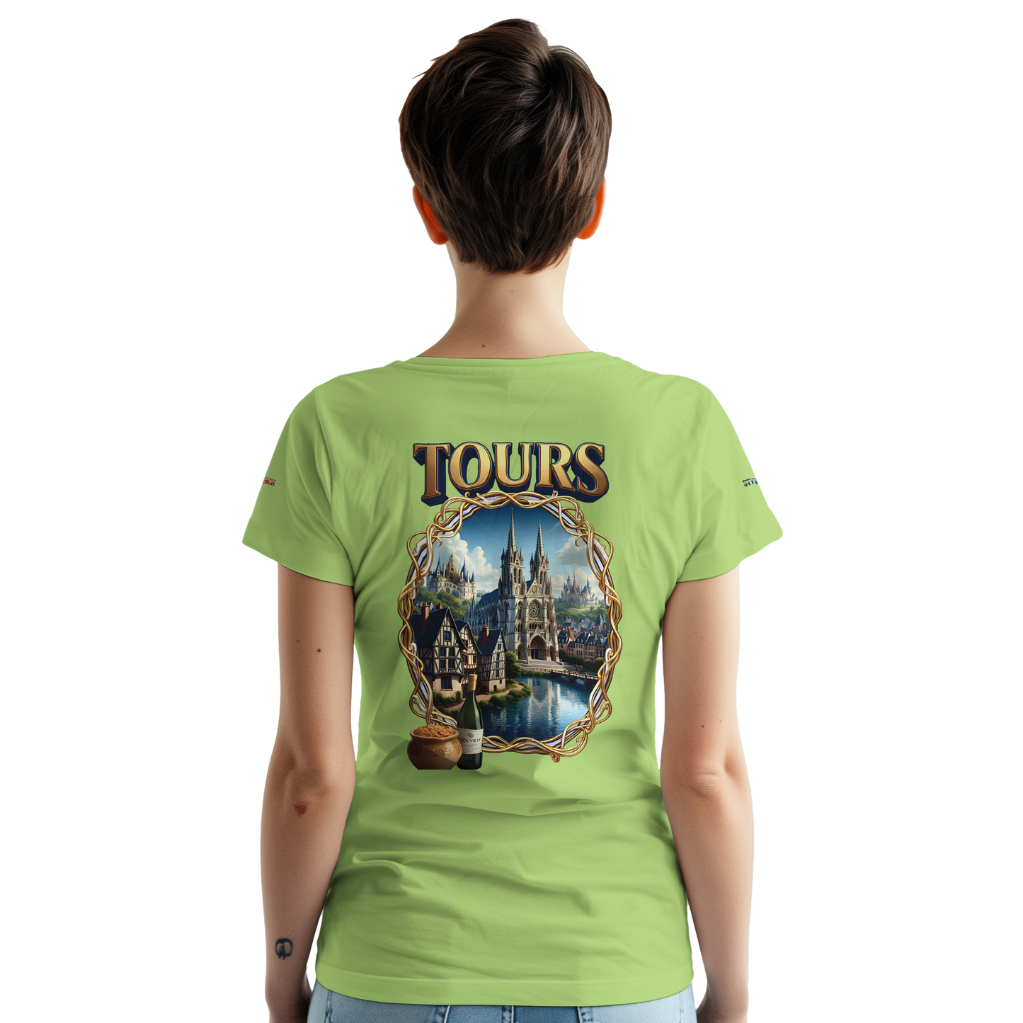 Unisex T-shirt Tours, France, thick crew neck | Gildan® 5000