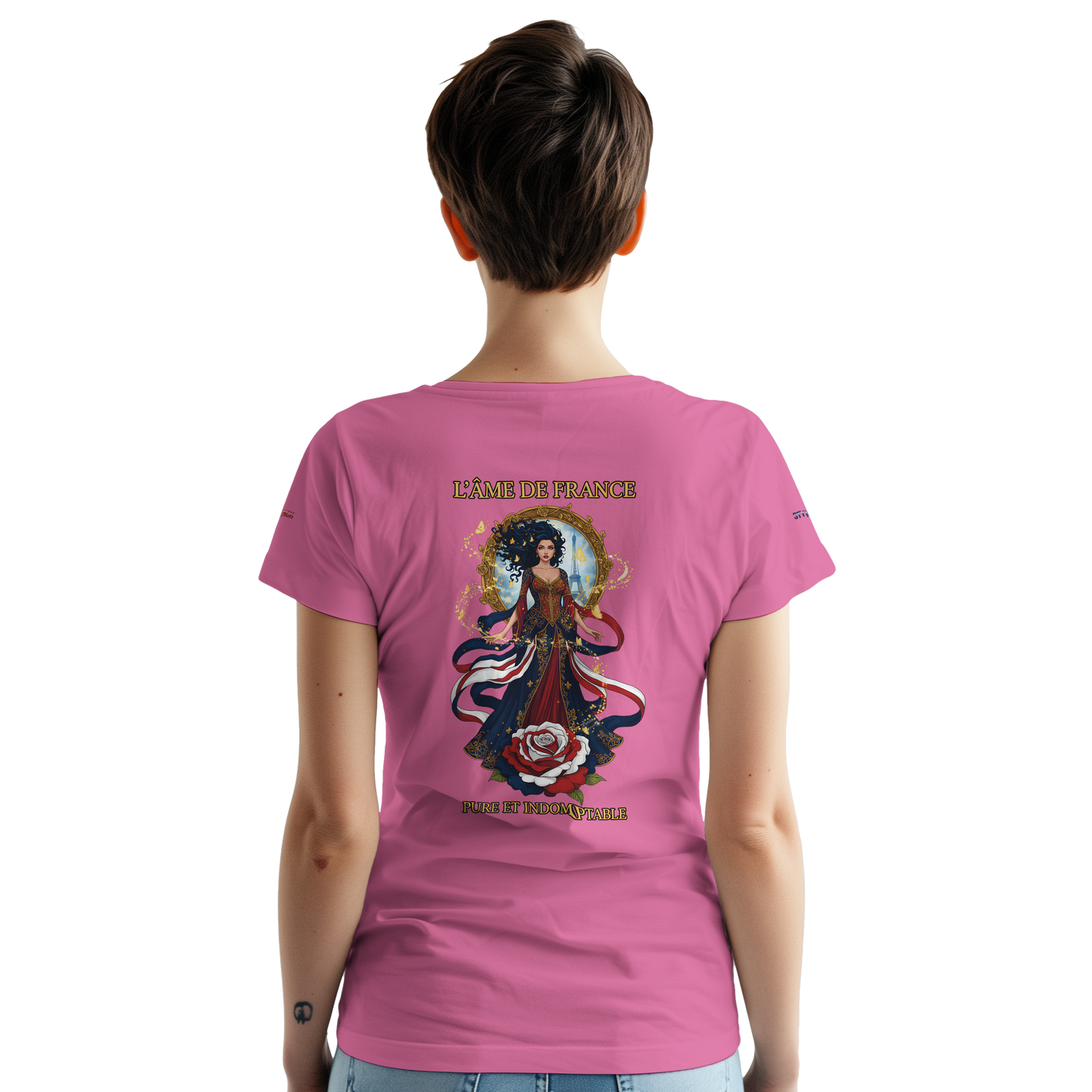 Women's T-shirt The Soul of France French Style Heavyweight Crewneck | Gildan® 5000