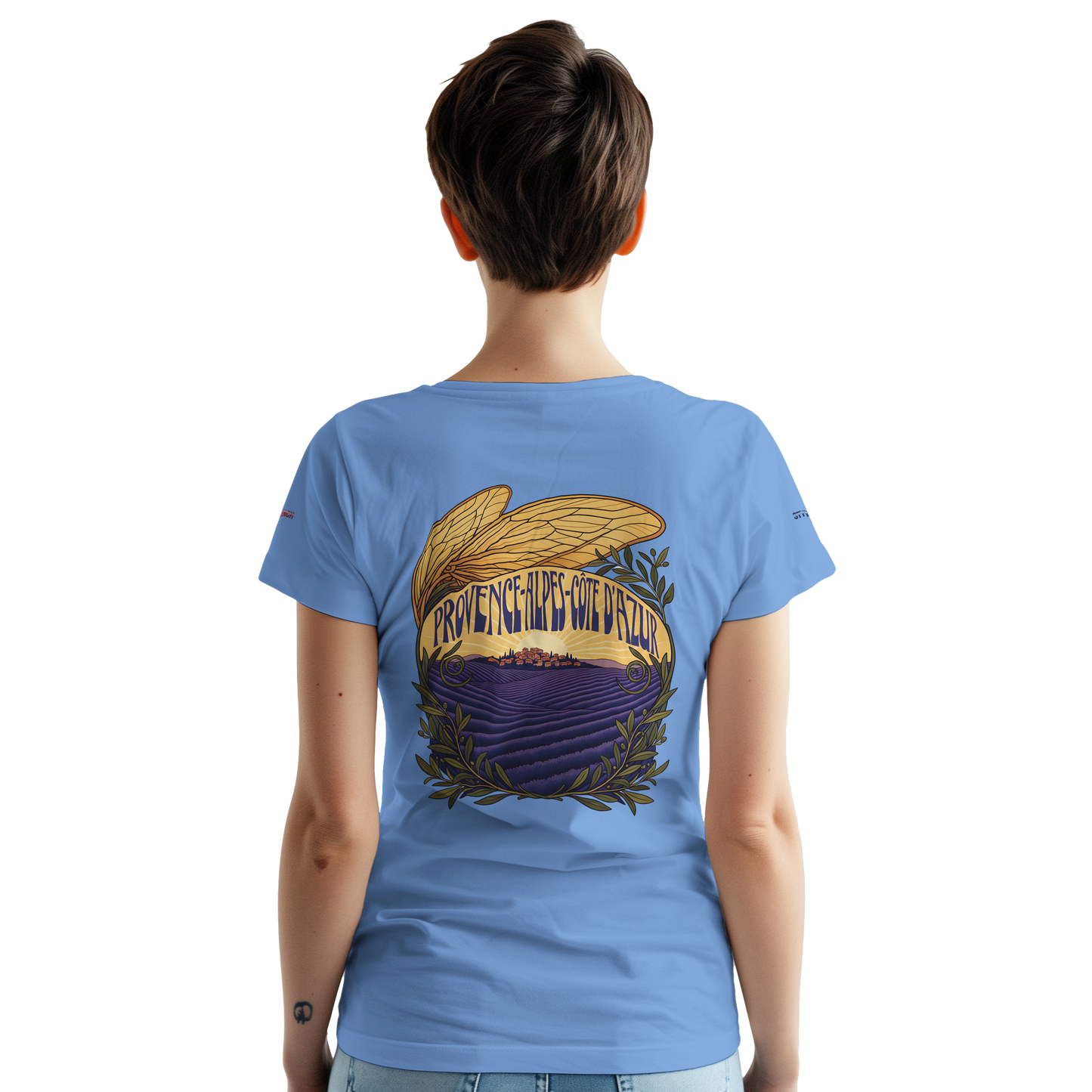 Unisex T-Shirt Provence-Alpes-Côte d'Azur, schwerer Rundhalsausschnitt | Gildan® 5000