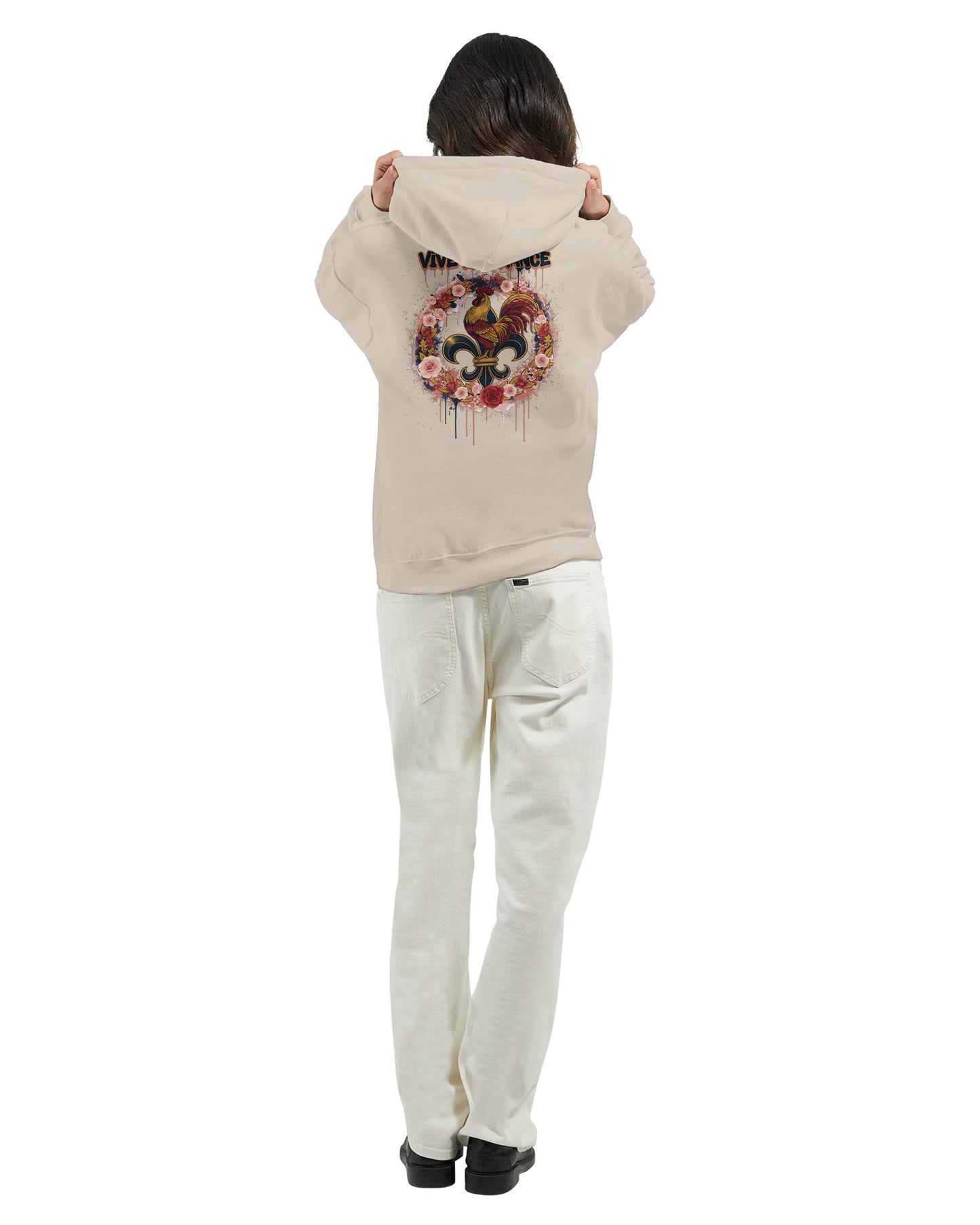 Kapuzenpullover Es lebe Frankreich klassischer Stil für Damen | Gildan® 18500
