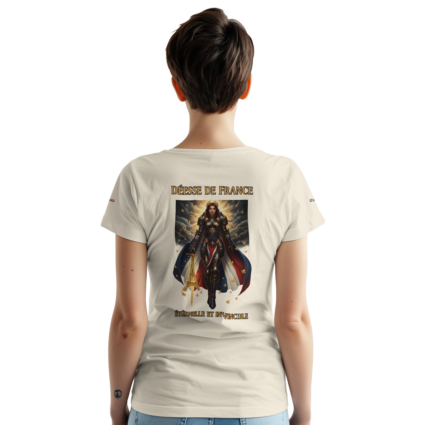 Women's Goddess of France Thick Crewneck T-Shirt | Gildan® 5000