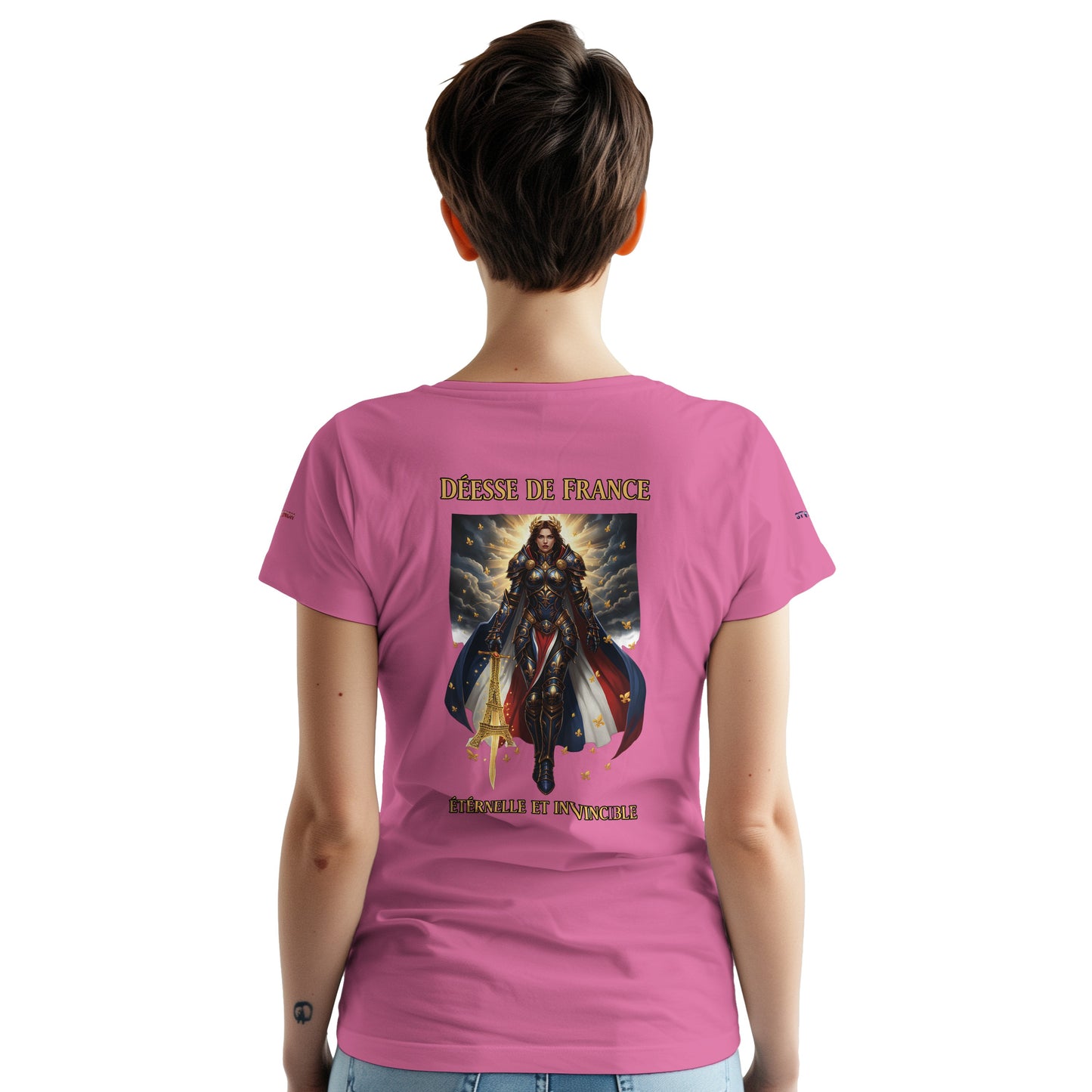Women's Goddess of France Thick Crewneck T-Shirt | Gildan® 5000