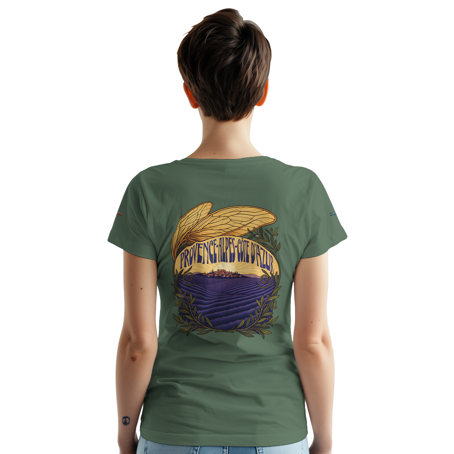Unisex T-Shirt Provence-Alpes-Côte d'Azur, schwerer Rundhalsausschnitt | Gildan® 5000