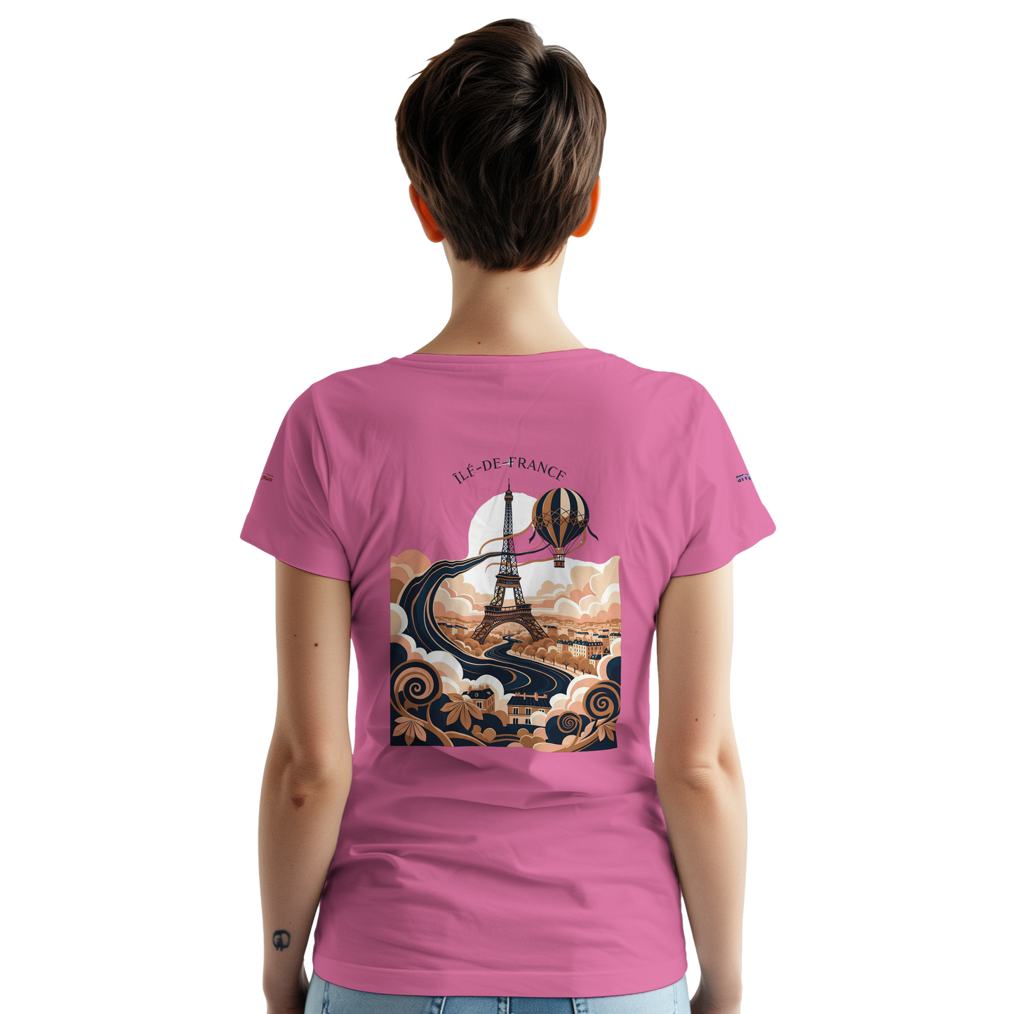 Unisex T-Shirt Île-de-France dick rundhals | Gildan® 5000