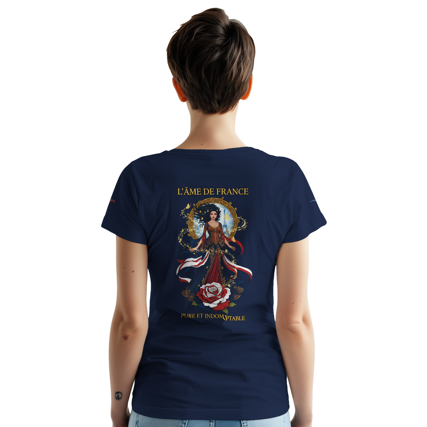 Women's T-shirt The Soul of France French Style Heavyweight Crewneck | Gildan® 5000