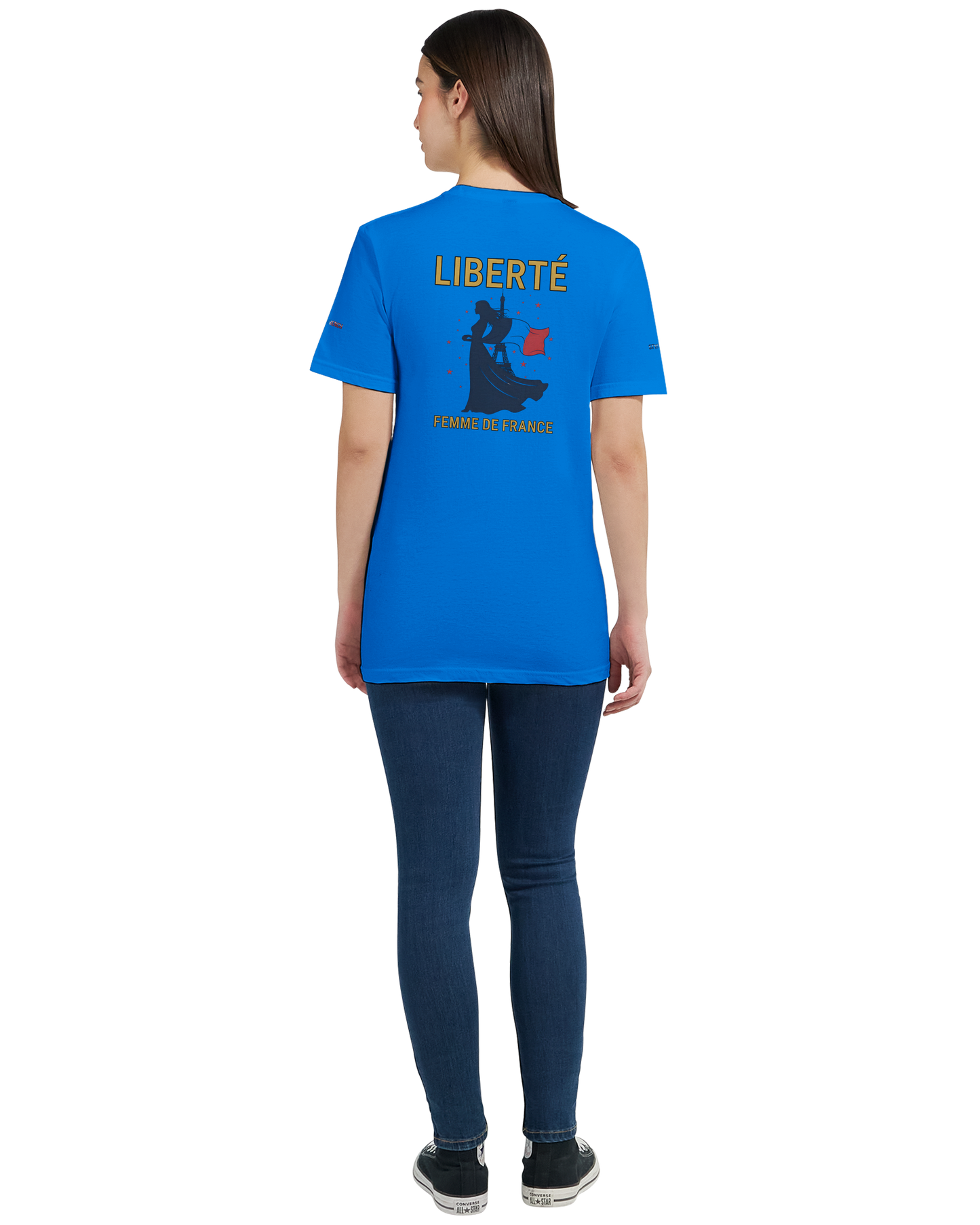T-Shirt Freiheit Damen französischer Stil klassischer Rundhalsausschnitt | Gildan® 64000L