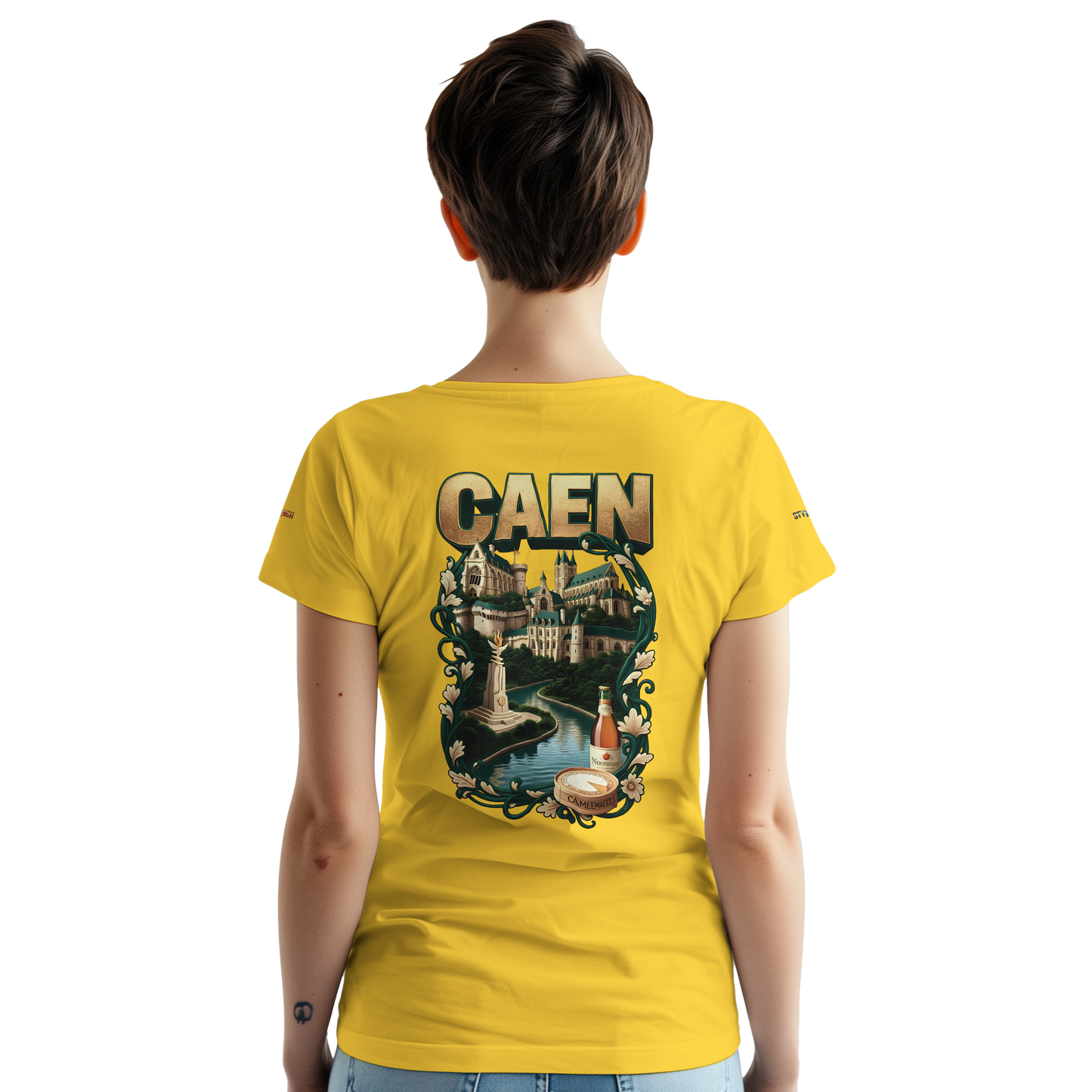 Unisex-T-Shirt Caen Stadt in Frankreich | Gildan® 5000