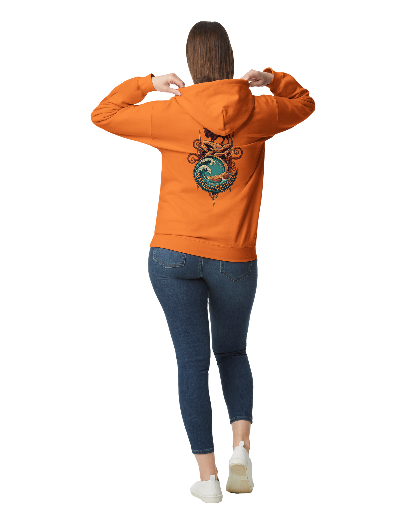 Gildan SF500 Adult New Aquitaine Medium Fleece Hoodie