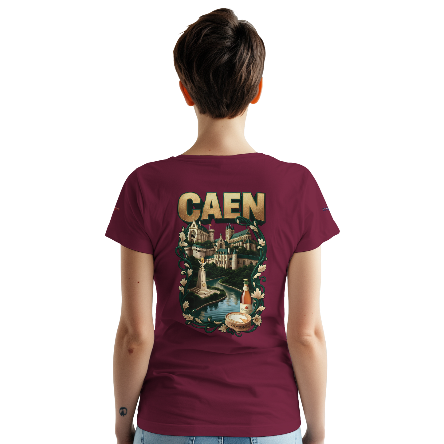 Unisex-T-Shirt Caen Stadt in Frankreich | Gildan® 5000