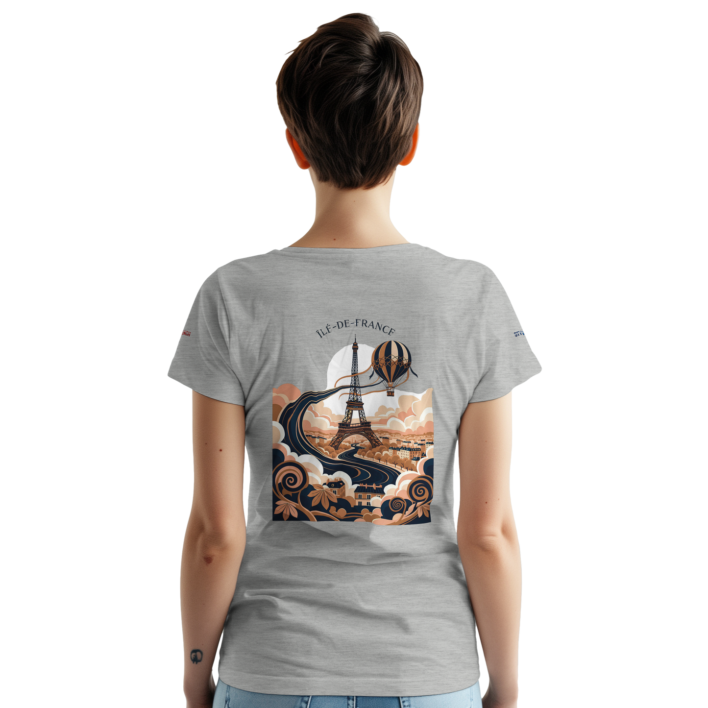 Unisex T-Shirt Île-de-France dick rundhals | Gildan® 5000