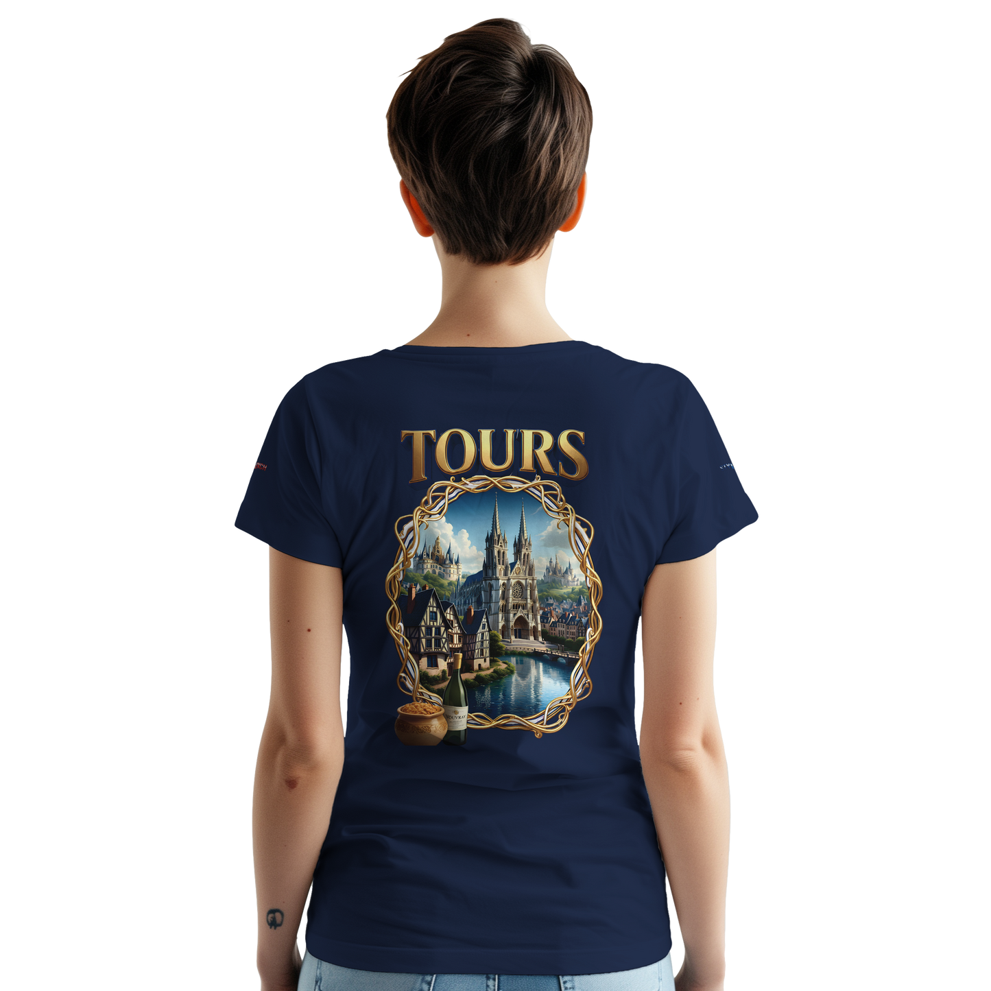 Unisex T-shirt Tours, France, thick crew neck | Gildan® 5000