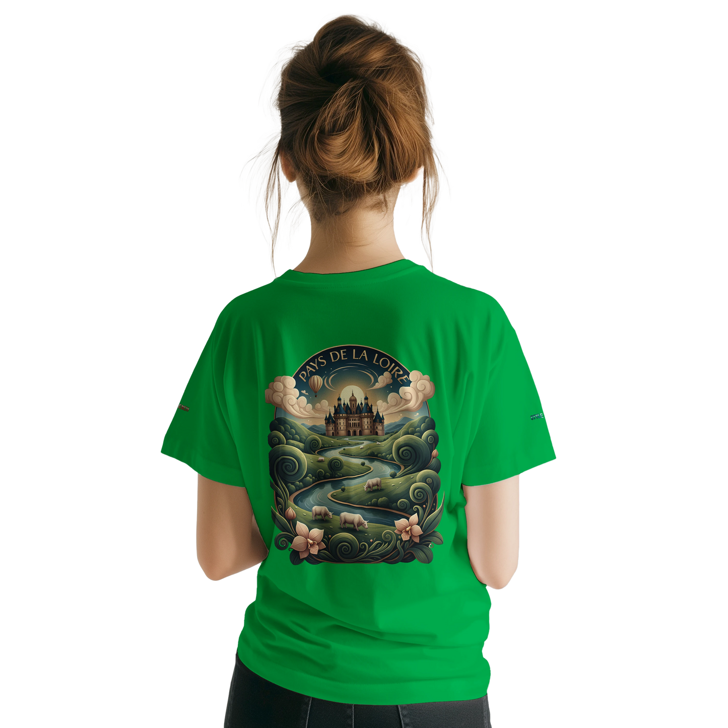 Unisex T-Shirt Pays de la Loire klassischer Rundhalsausschnitt | Gildan® 64000