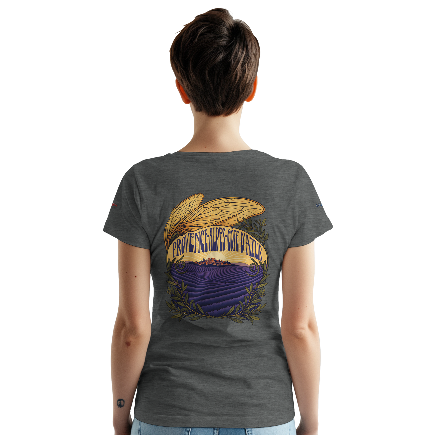 Unisex T-Shirt Provence-Alpes-Côte d'Azur, schwerer Rundhalsausschnitt | Gildan® 5000