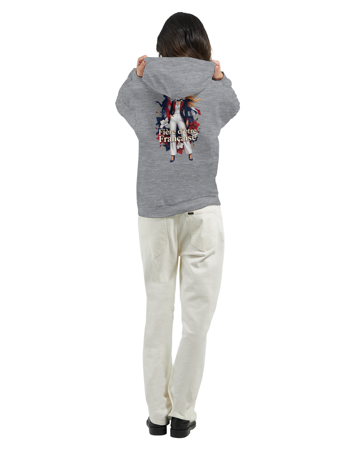 Sweat à capuche fière d'être française   – Doux, chaud et confortable pour l'hiver