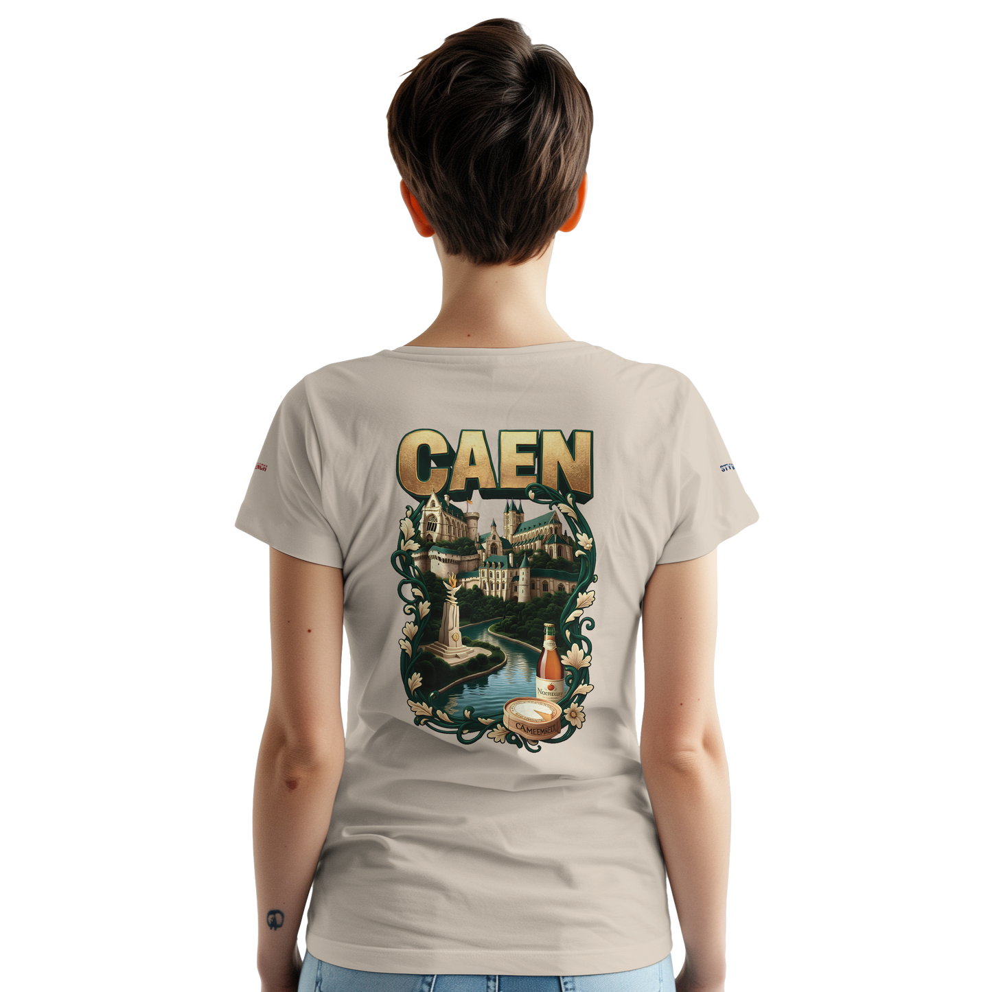Unisex-T-Shirt Caen Stadt in Frankreich | Gildan® 5000