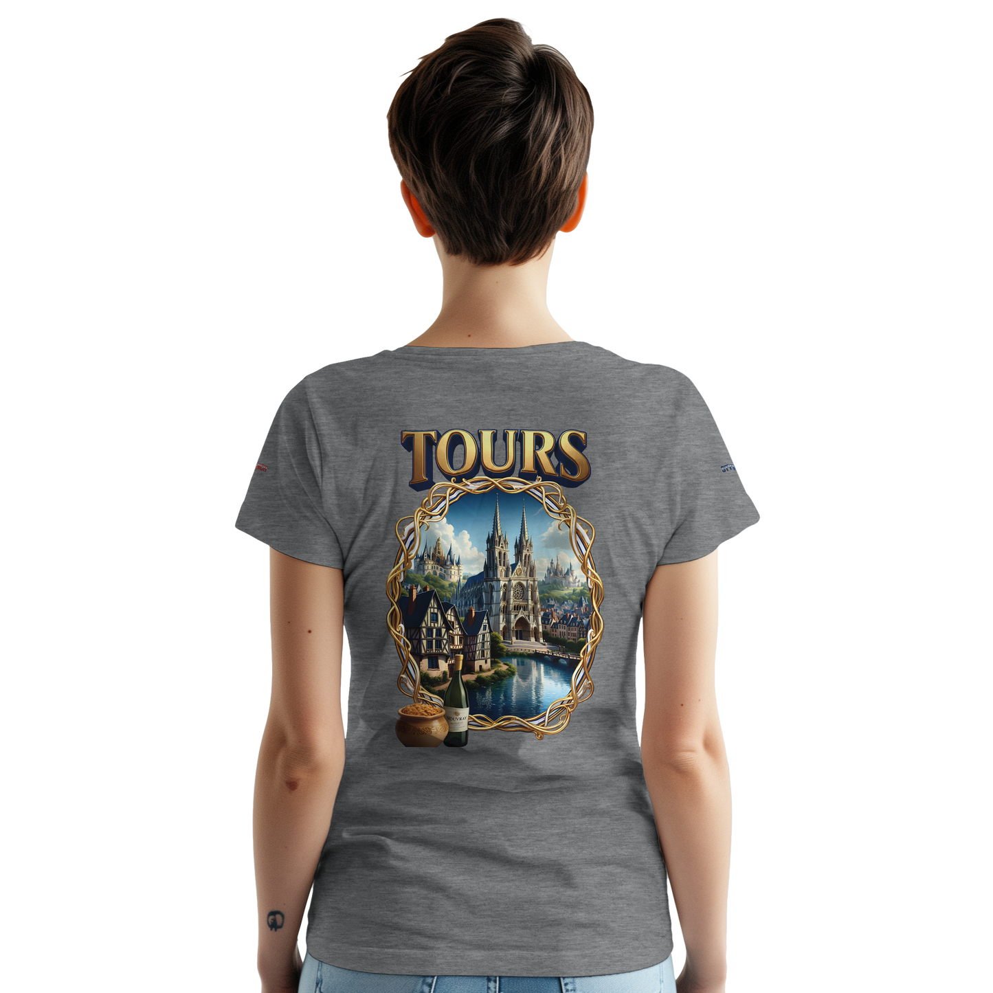 Unisex T-shirt Tours, France, thick crew neck | Gildan® 5000