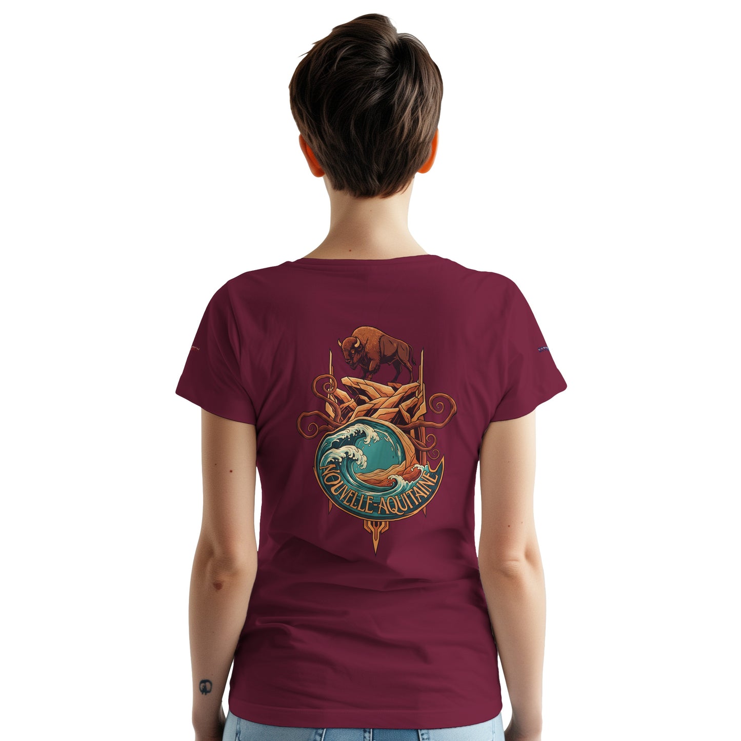T-Shirt Neu-Aquitanien, dick, Rundhalsausschnitt | Gildan® 5000