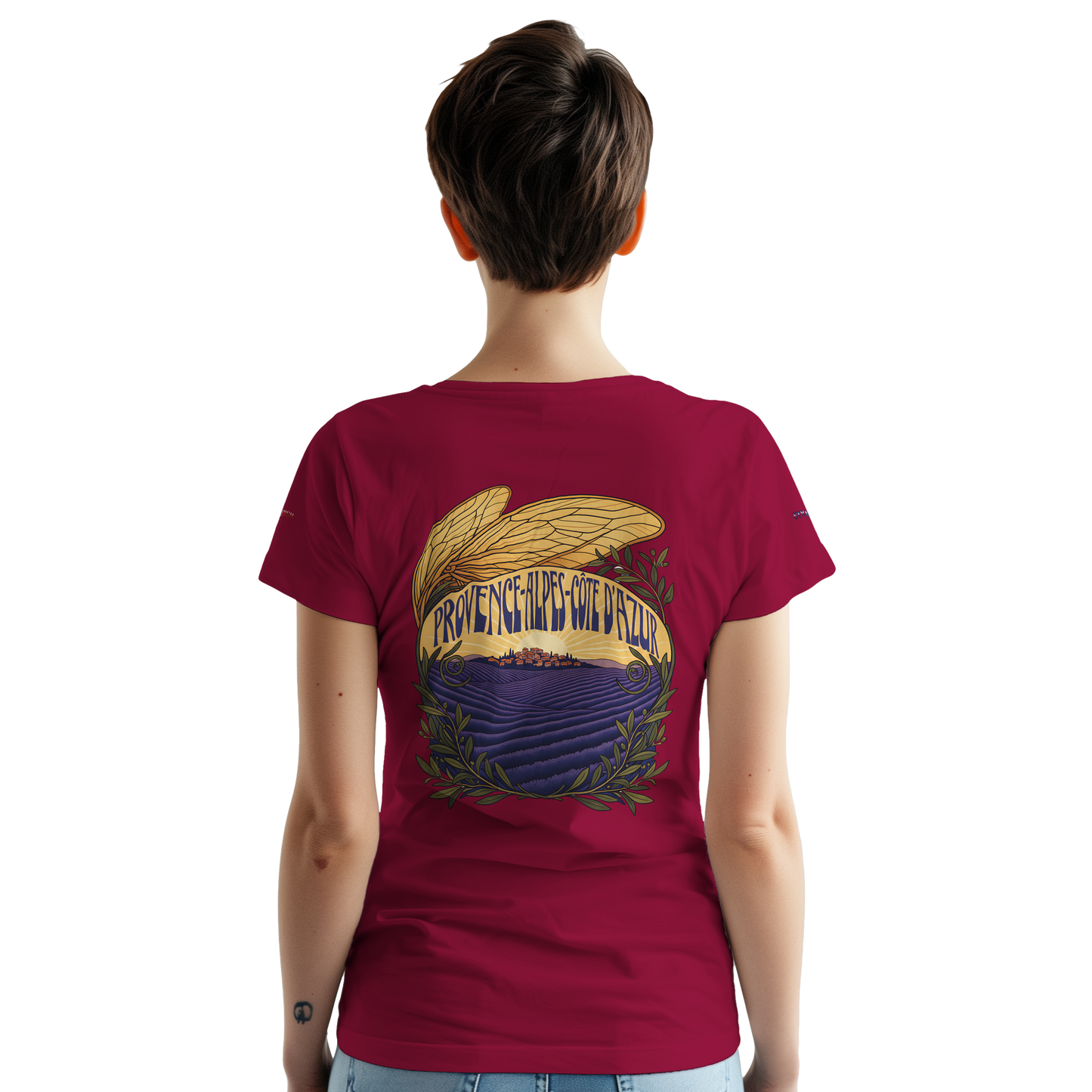 Unisex T-Shirt Provence-Alpes-Côte d'Azur, schwerer Rundhalsausschnitt | Gildan® 5000