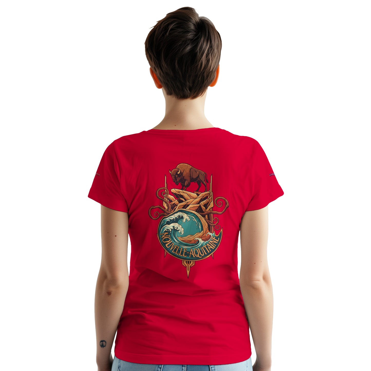 T-Shirt Neu-Aquitanien, dick, Rundhalsausschnitt | Gildan® 5000