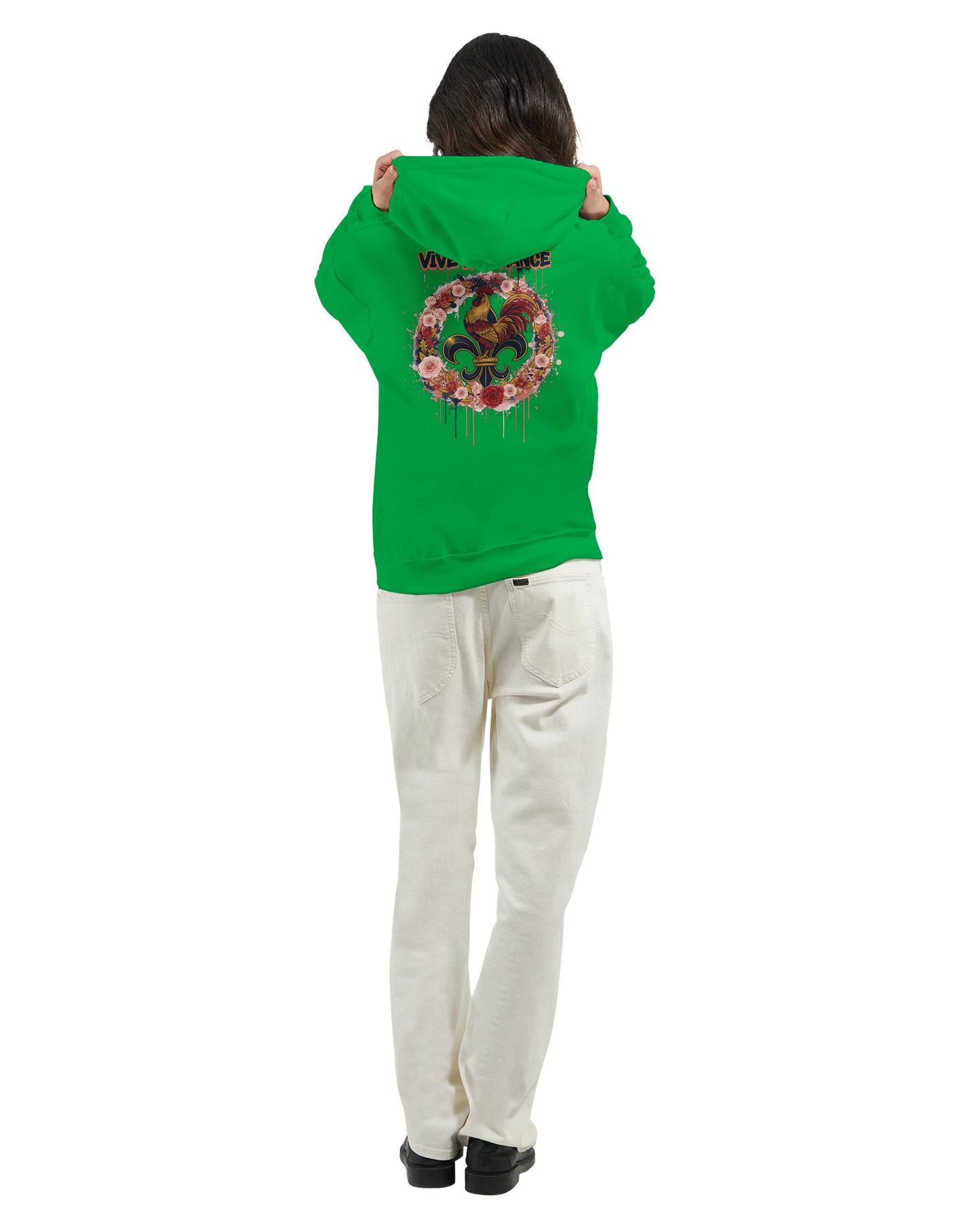Kapuzenpullover Es lebe Frankreich klassischer Stil für Damen | Gildan® 18500