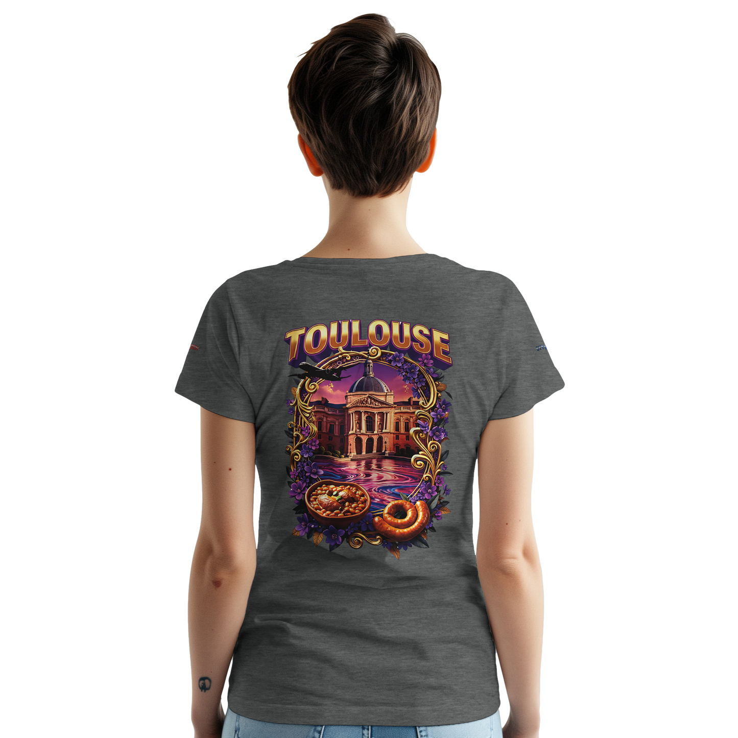 - Unisex Toulouse city of France heavy crewneck t-shirt | Gildan® 5000